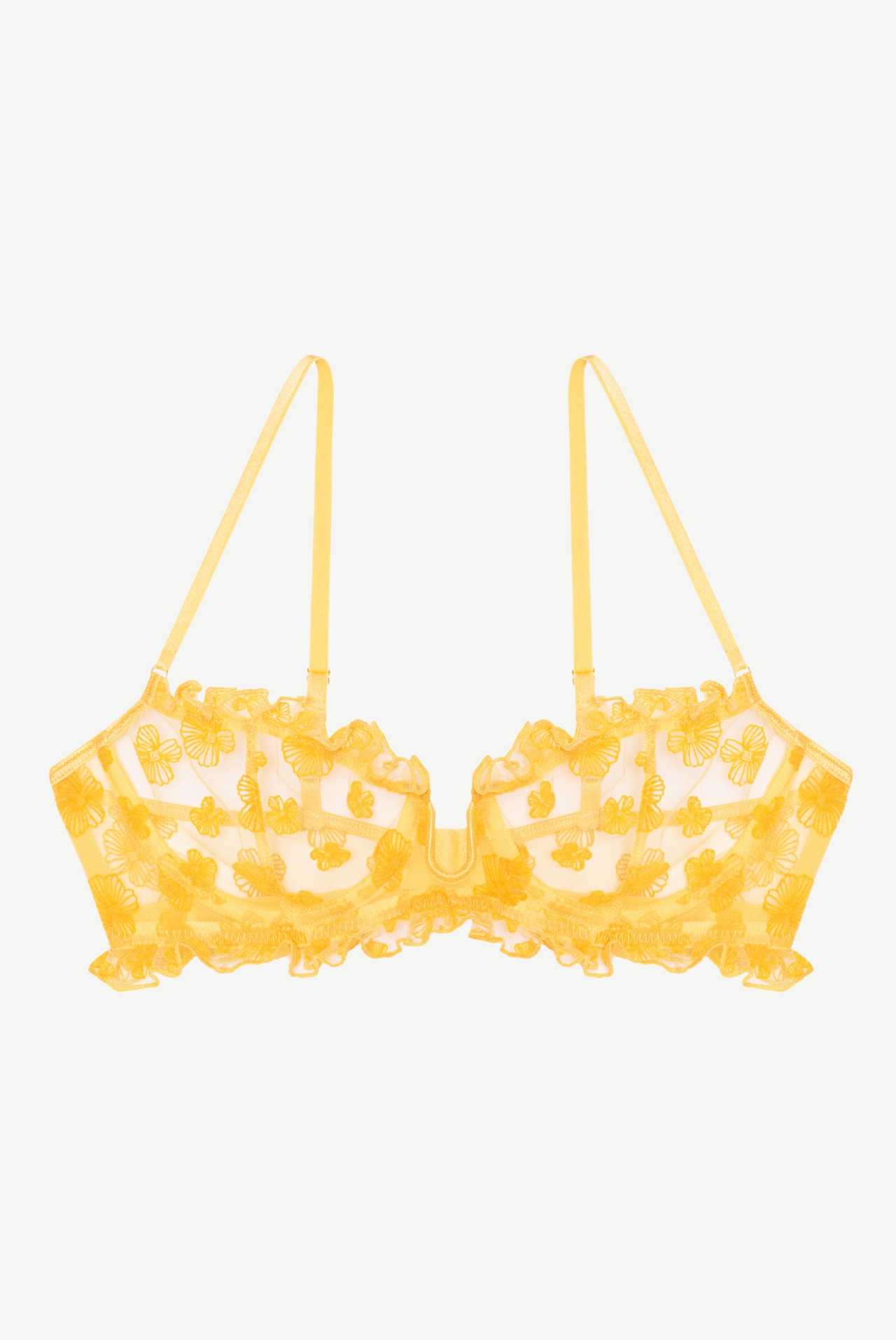 HIBISCUS U-shaped Underwire Bra with Frills