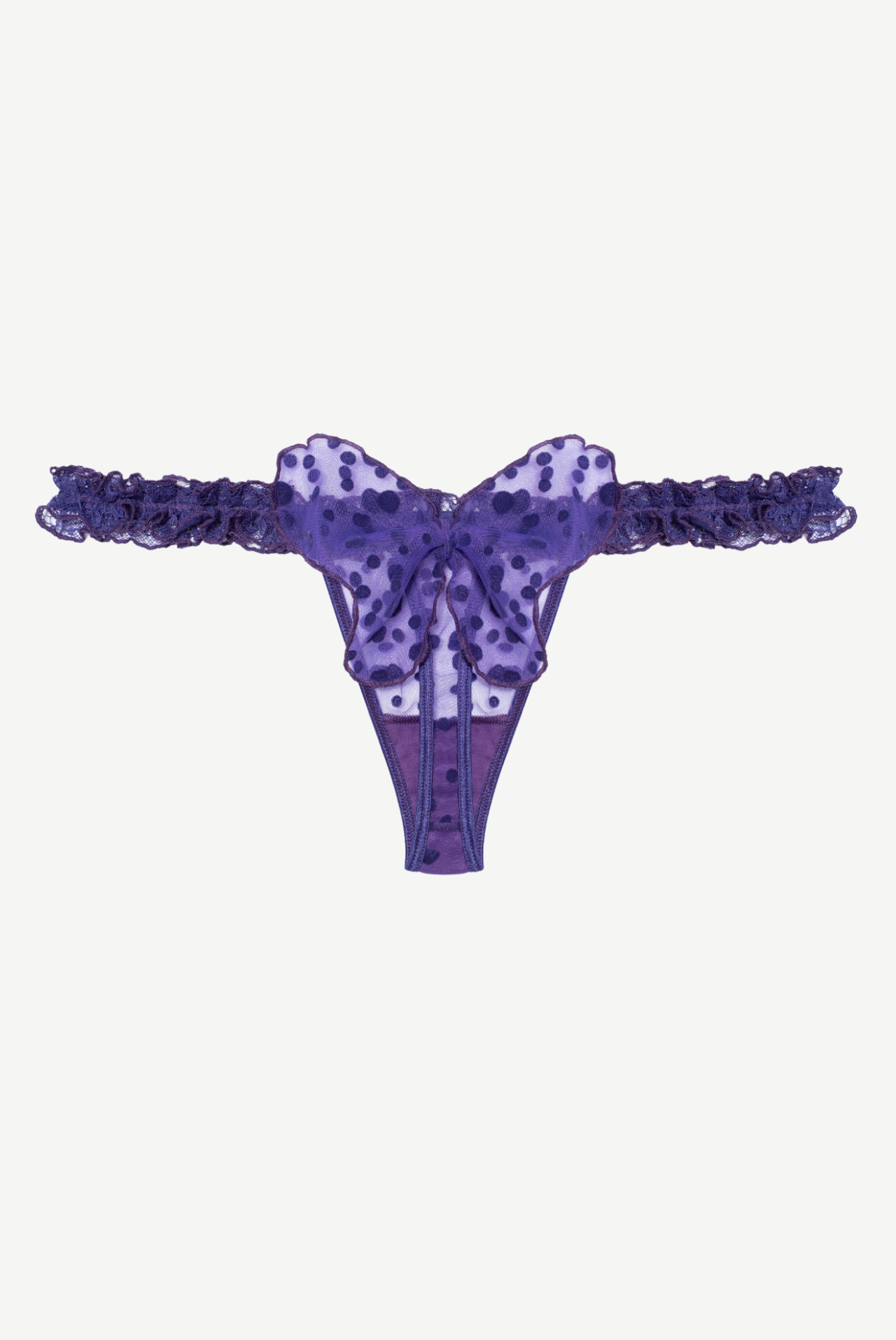 PRUNE Ruffled Thongs