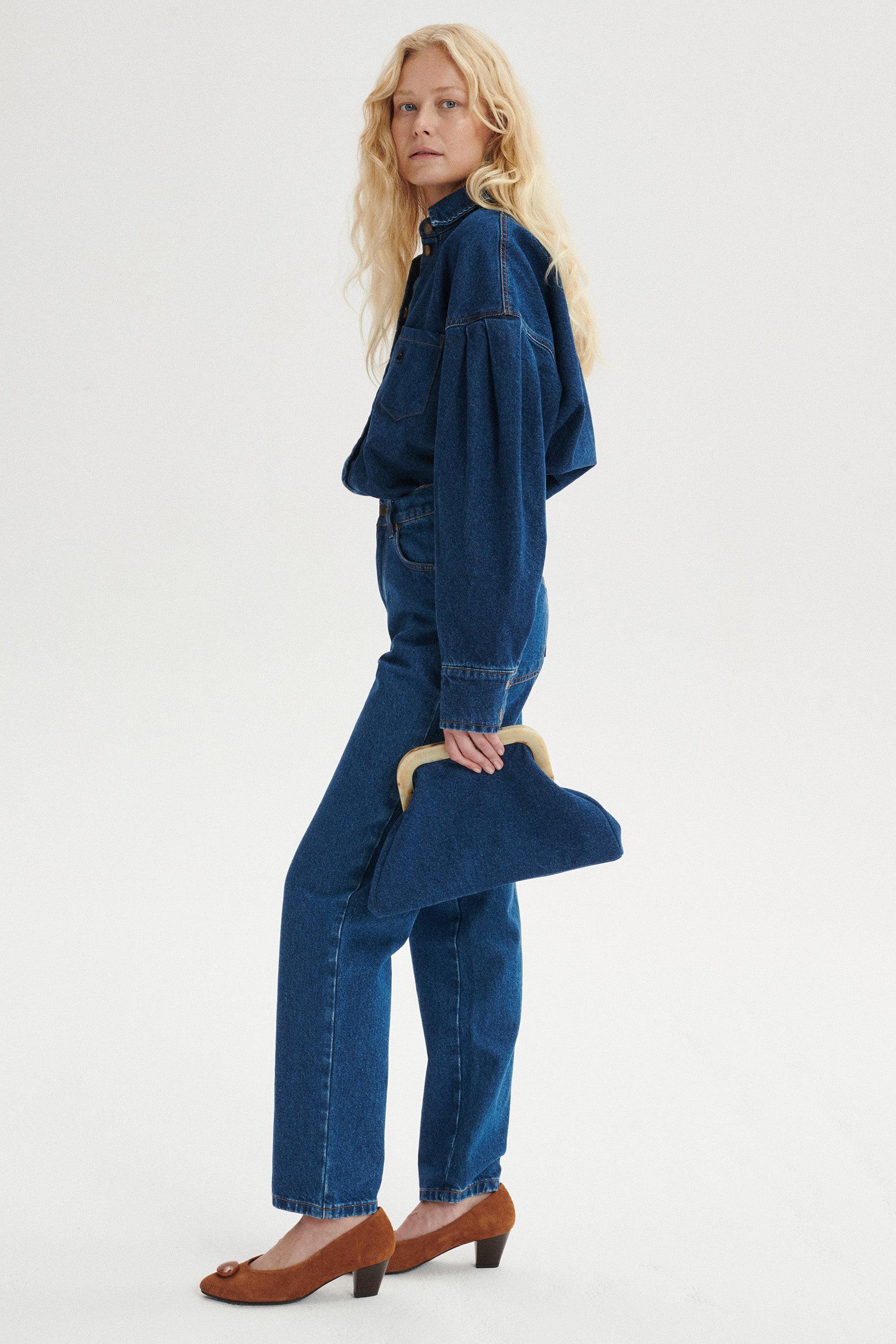 Thomas Denim Clutch