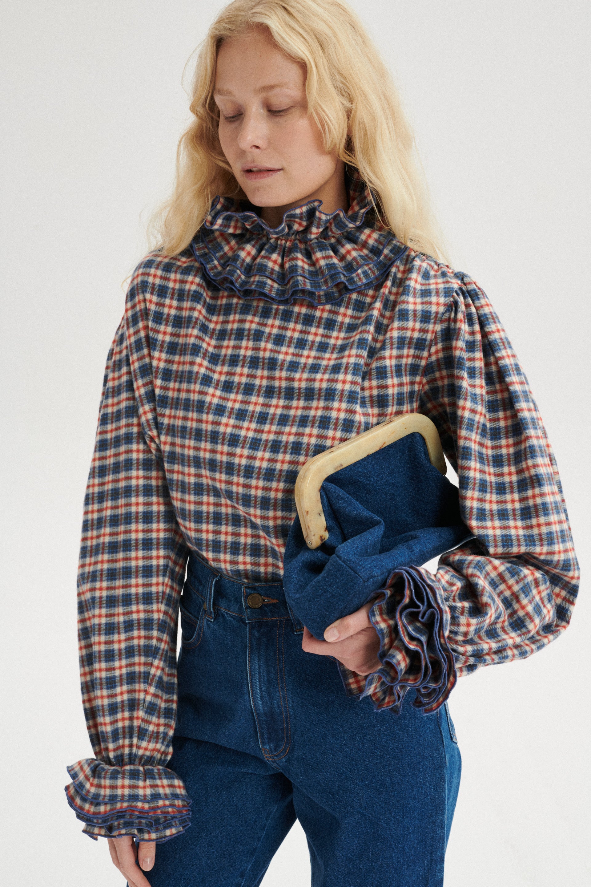 Thomas Denim Clutch