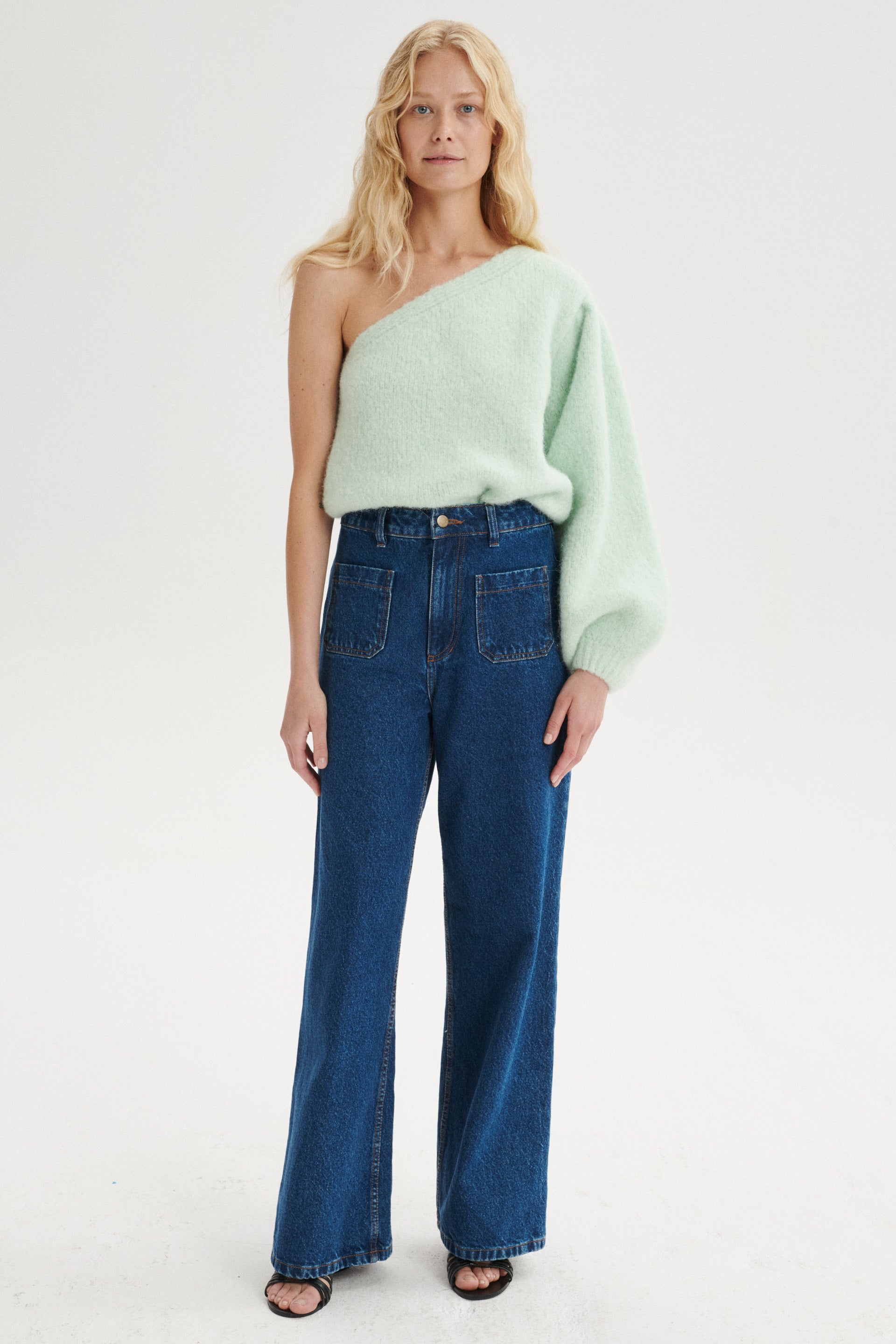 Patrick High-Rise Flared Jeans With Front Pockets