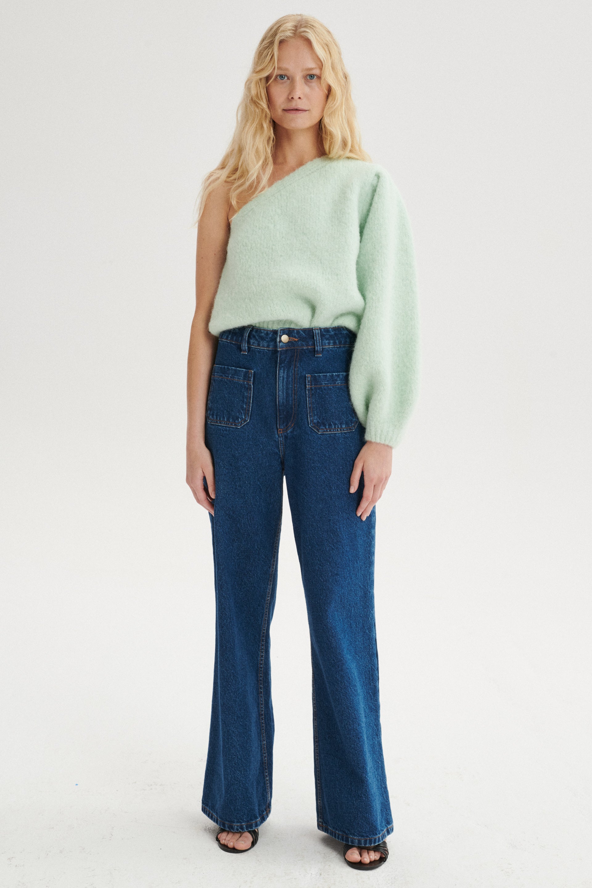 Patrick High-Rise Flared Jeans With Front Pockets