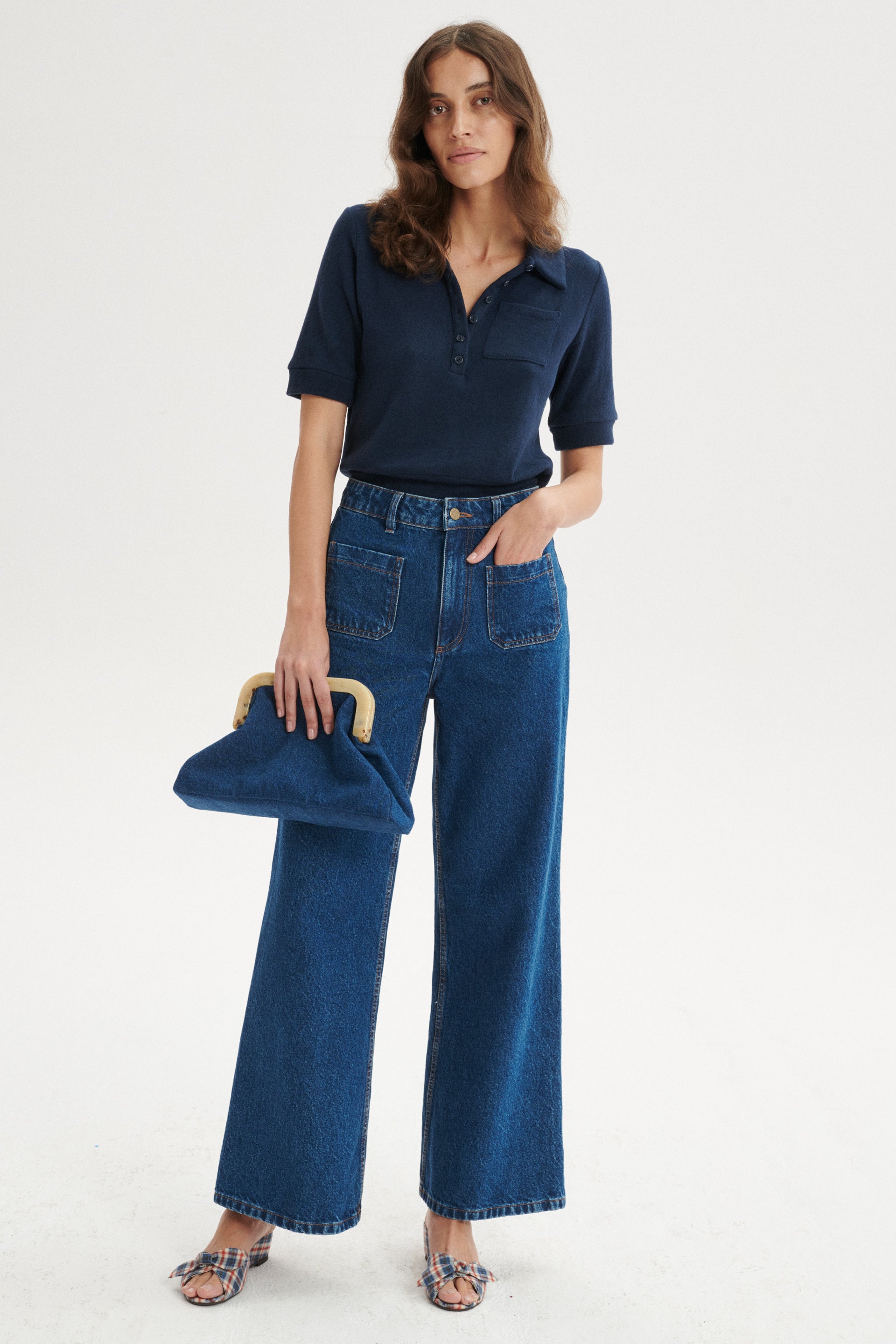 Patrick High-Rise Flared Jeans With Front Pockets