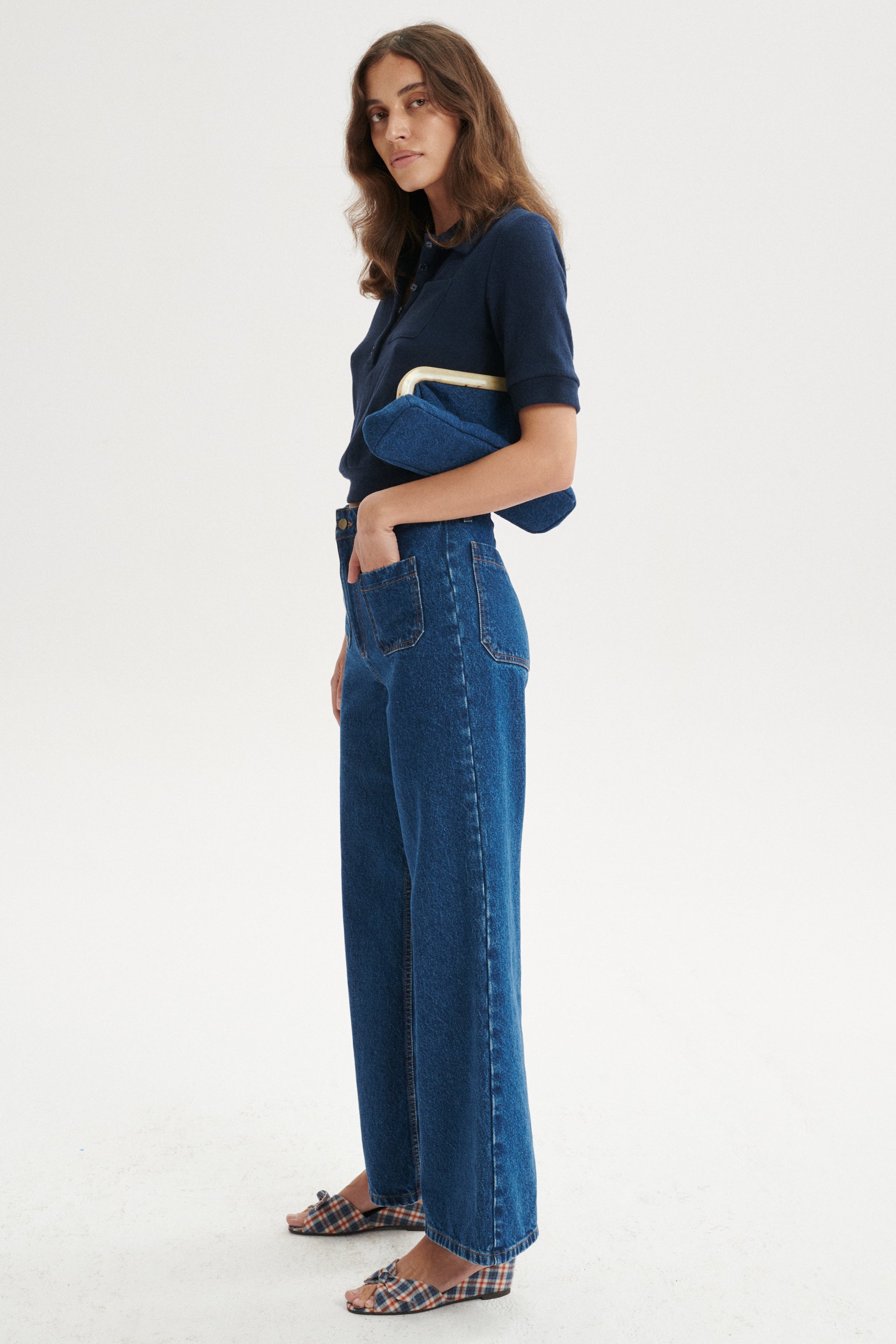 Patrick High-Rise Flared Jeans With Front Pockets