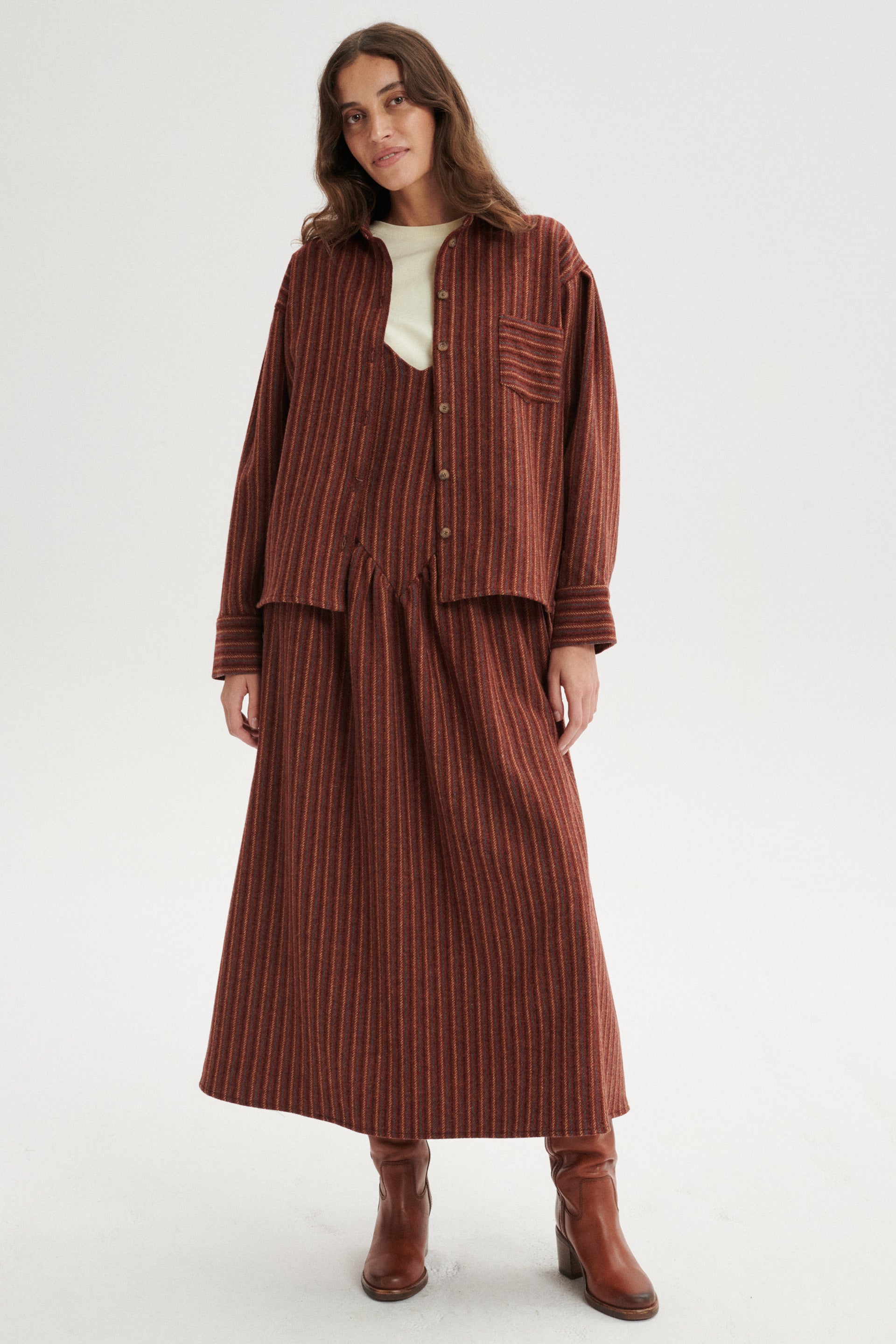 Giorgio Wool Tailored Dress