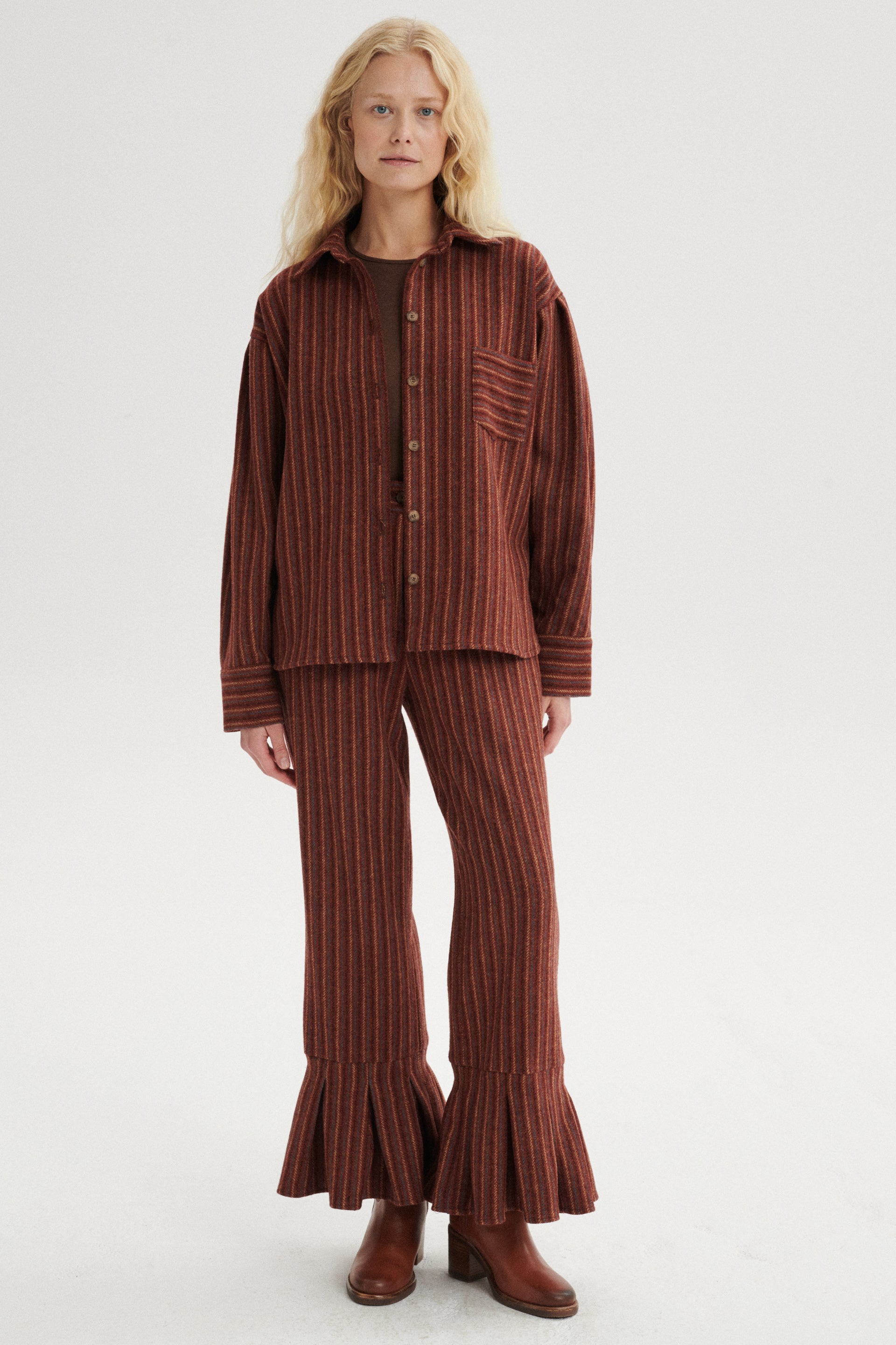 Lucien High-Waist Wool Pants
