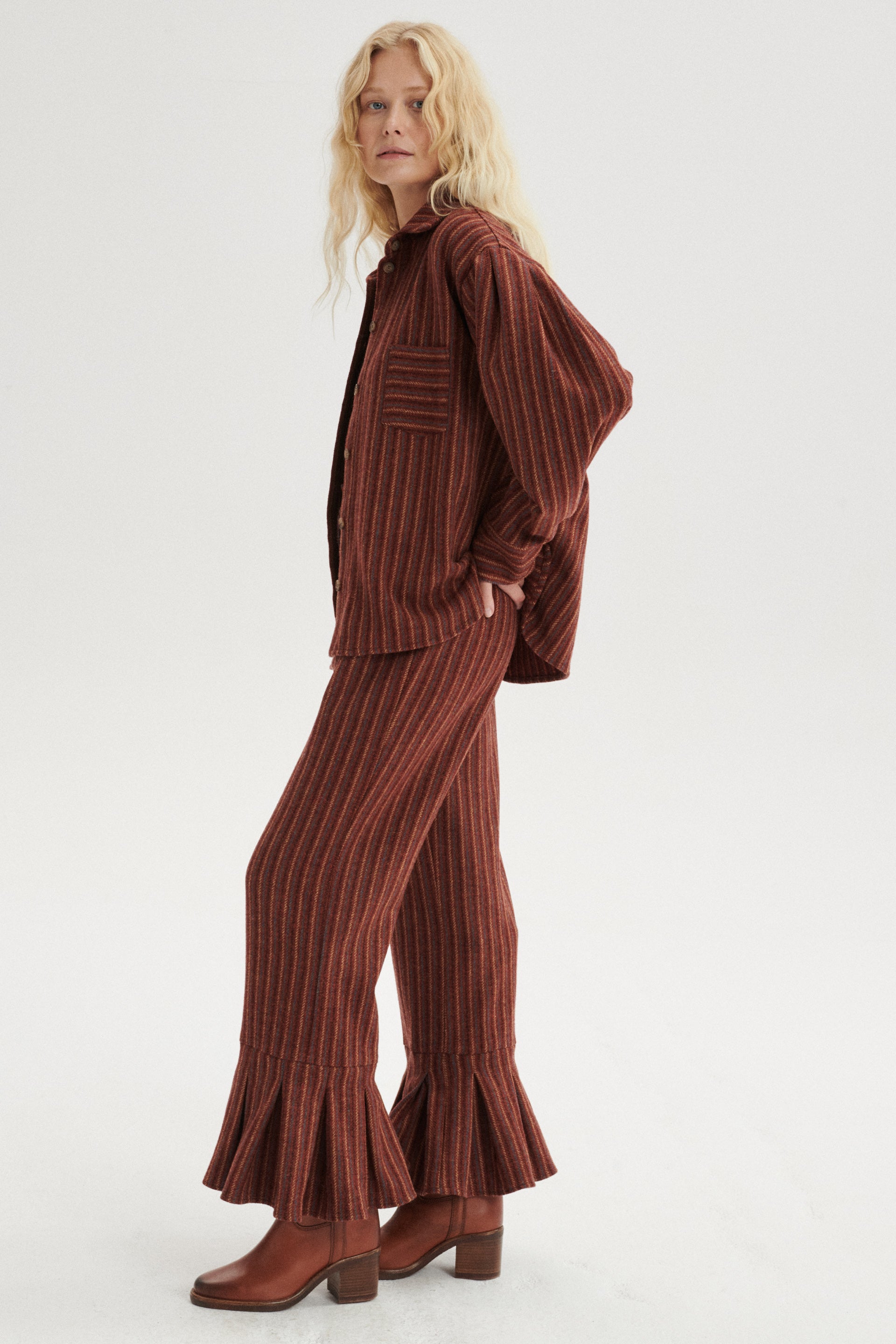 Lucien High-Waist Wool Pants