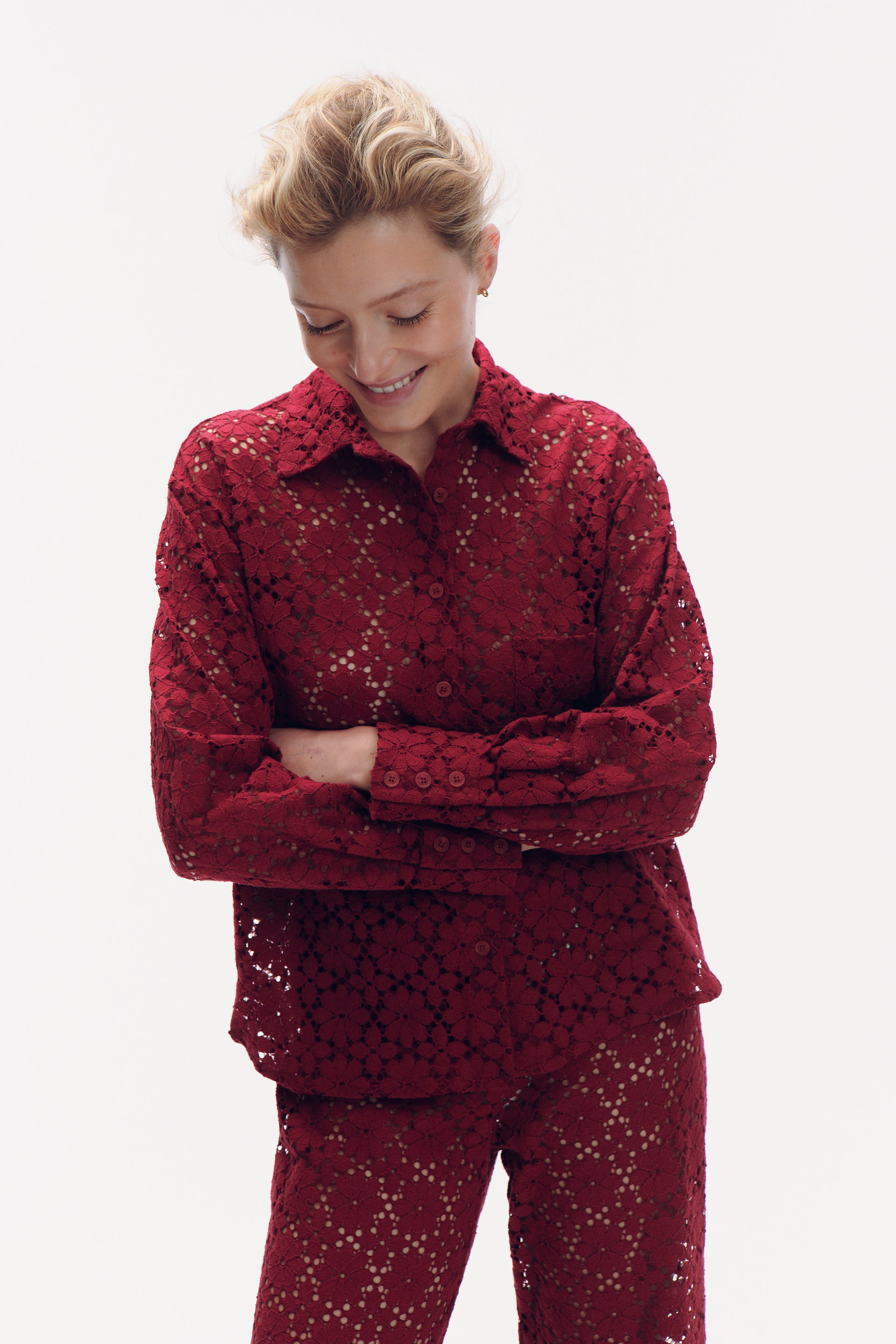 Alma Shirt - burgundy