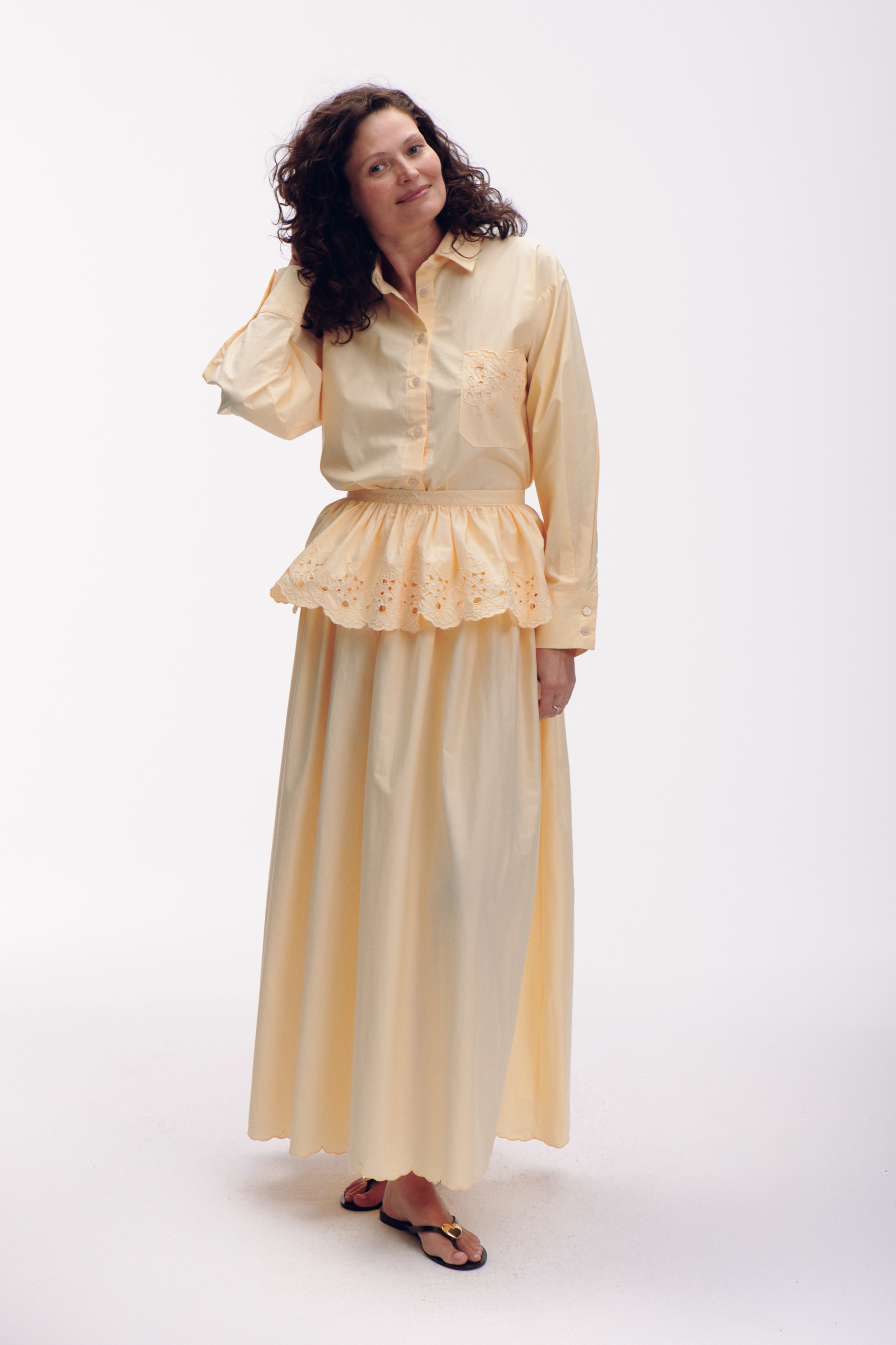 Peplum - yellow