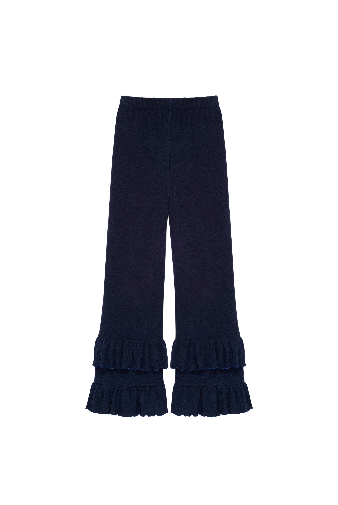 Malone Brushed Cotton Trousers - navy blue