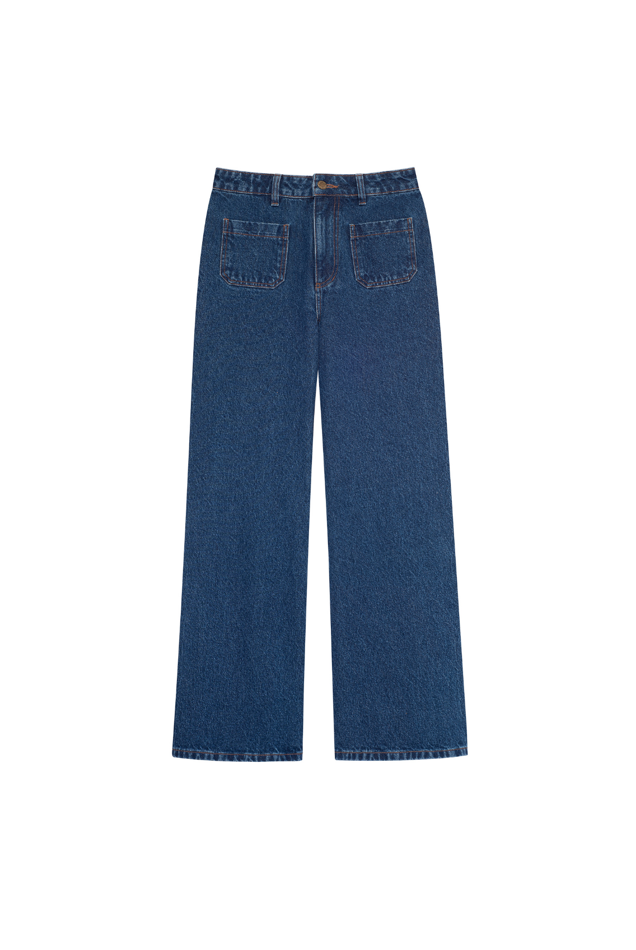 Patrick High-Rise Flared Jeans With Front Pockets