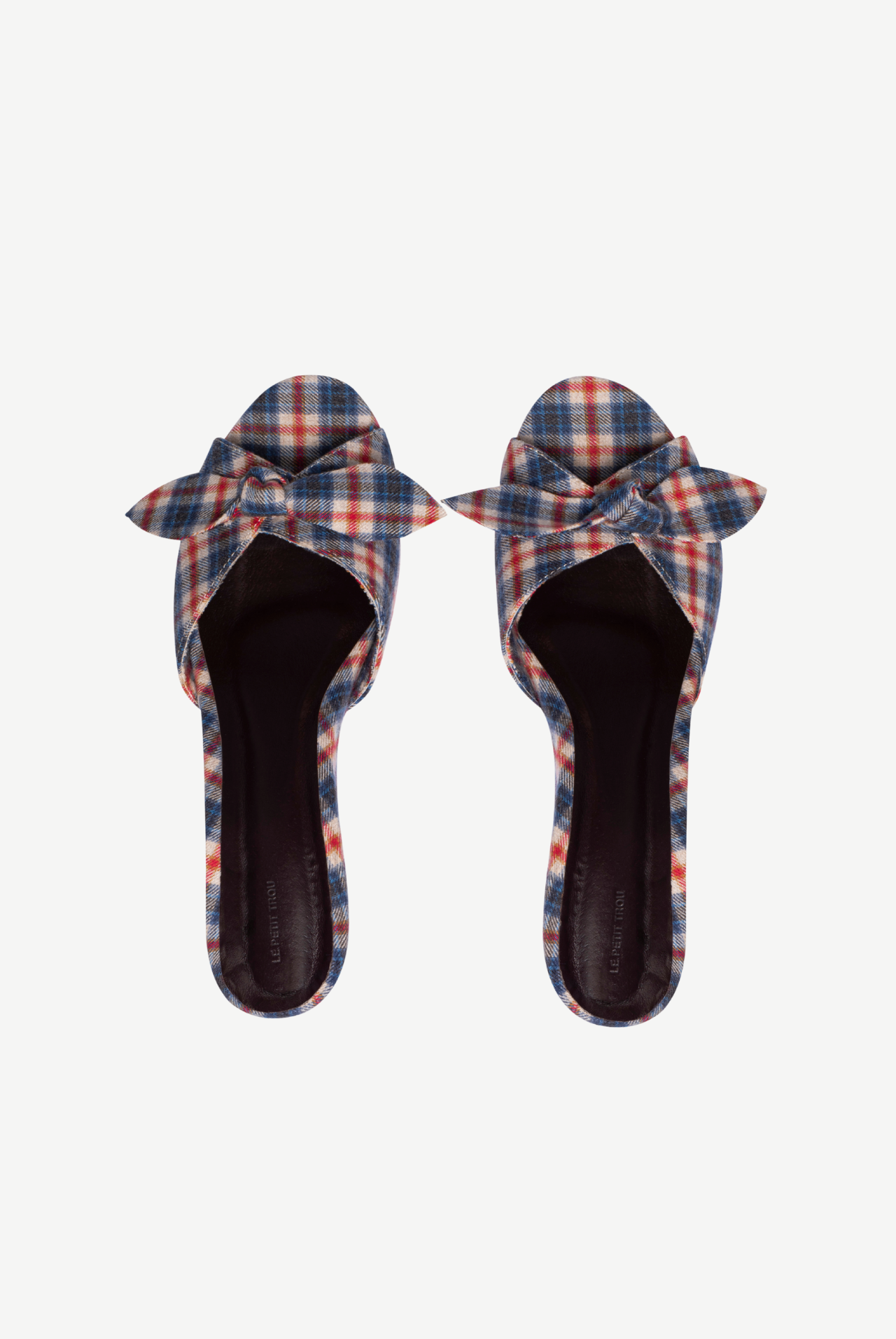Timi Checked Wedge Sandals