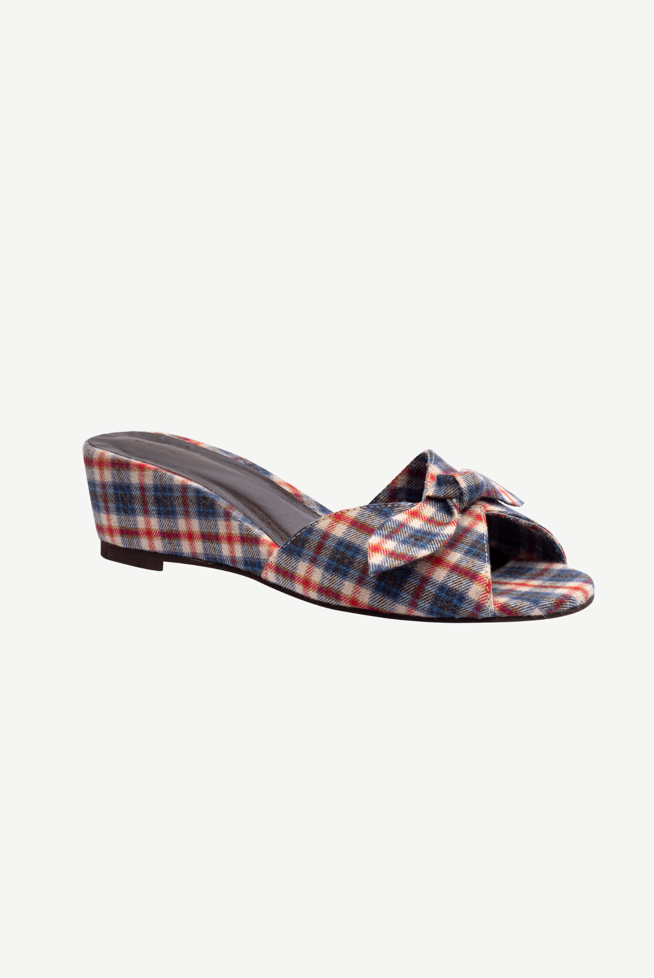 Timi Checked Wedge Sandals