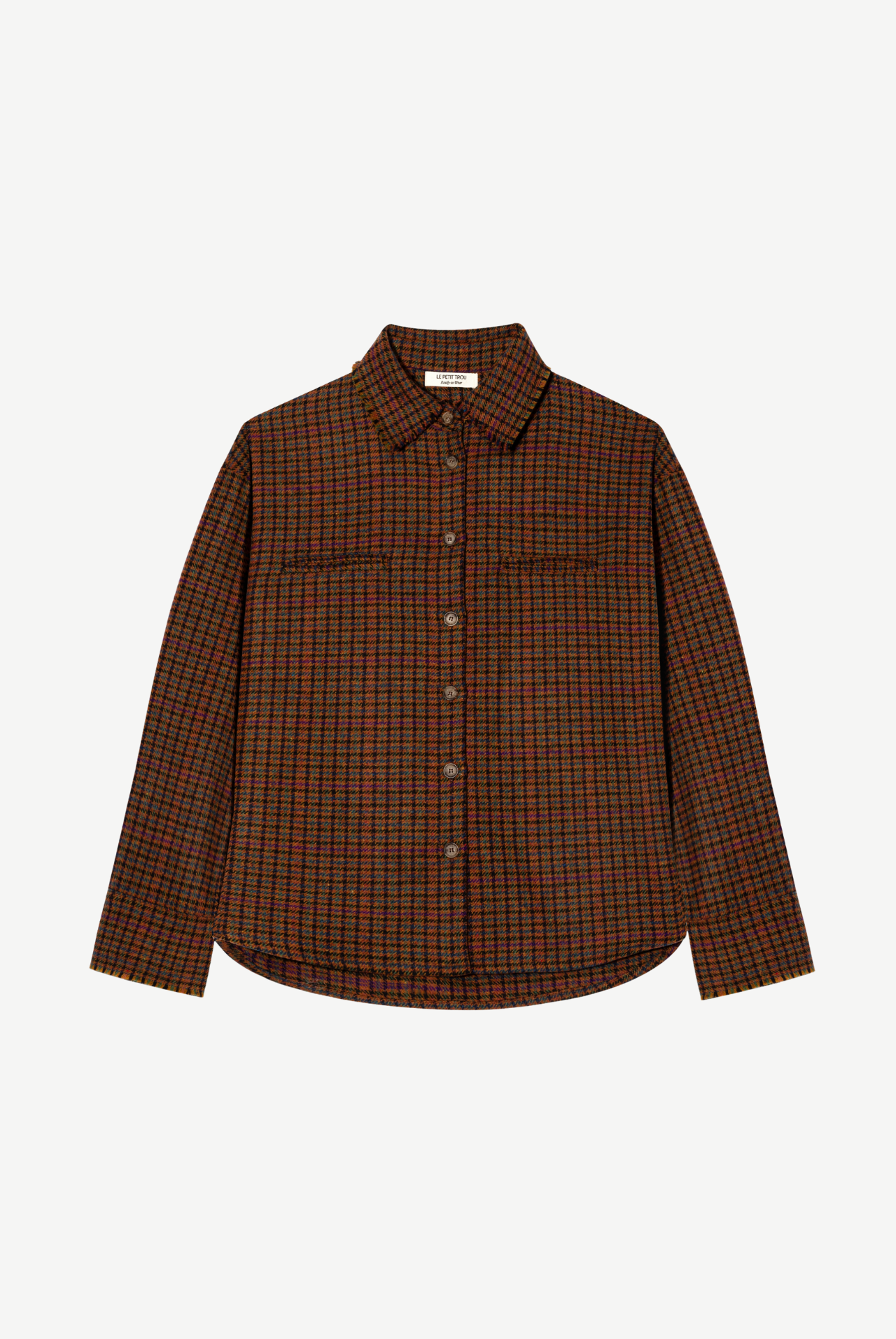 Cyril Merino Wool Check Overshirt