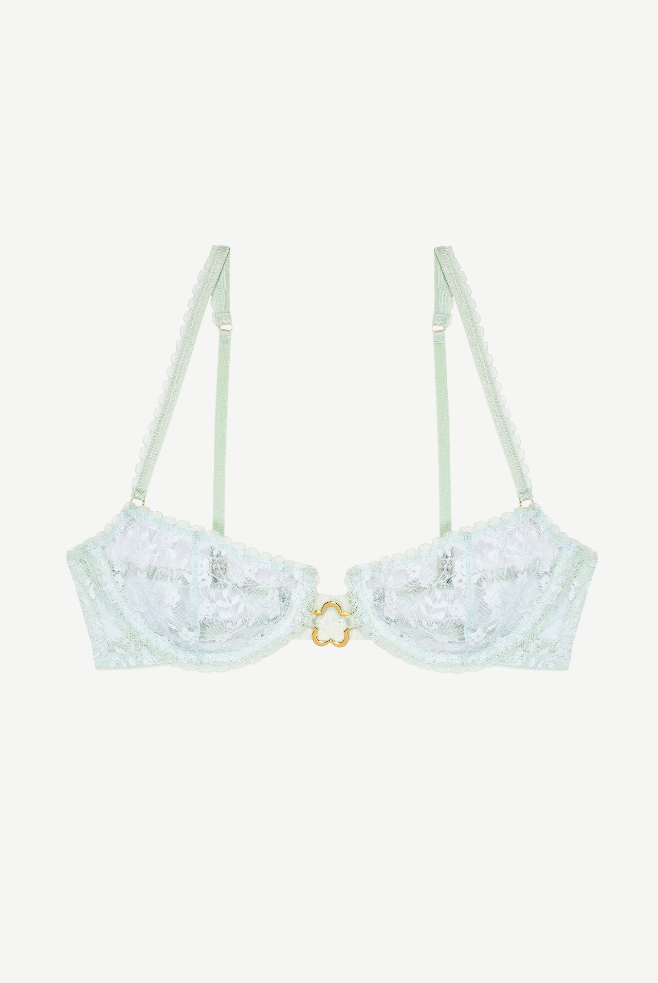 MENTHE flower underwire bra