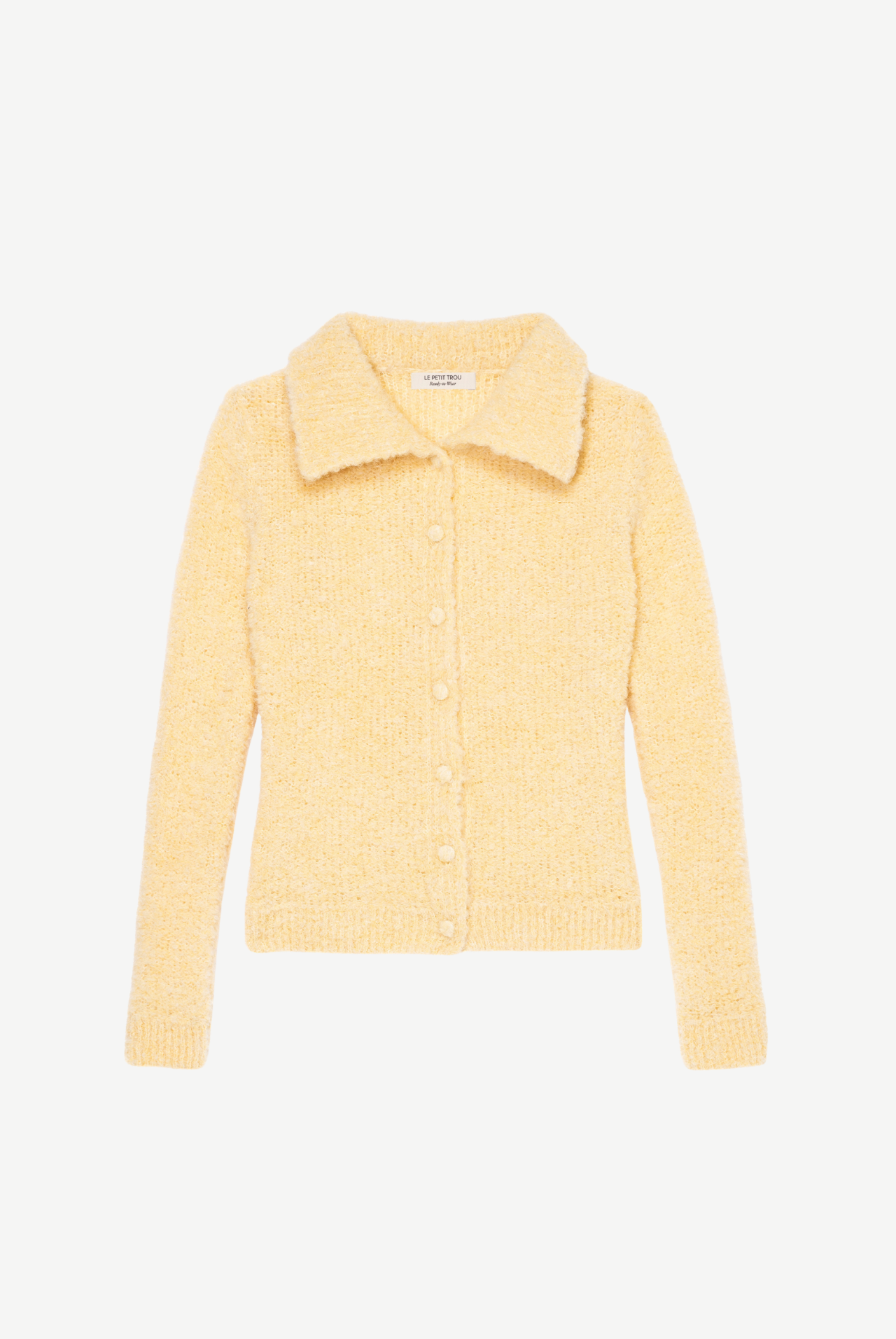 Christel Alpaca Wool Cardigan with Collar