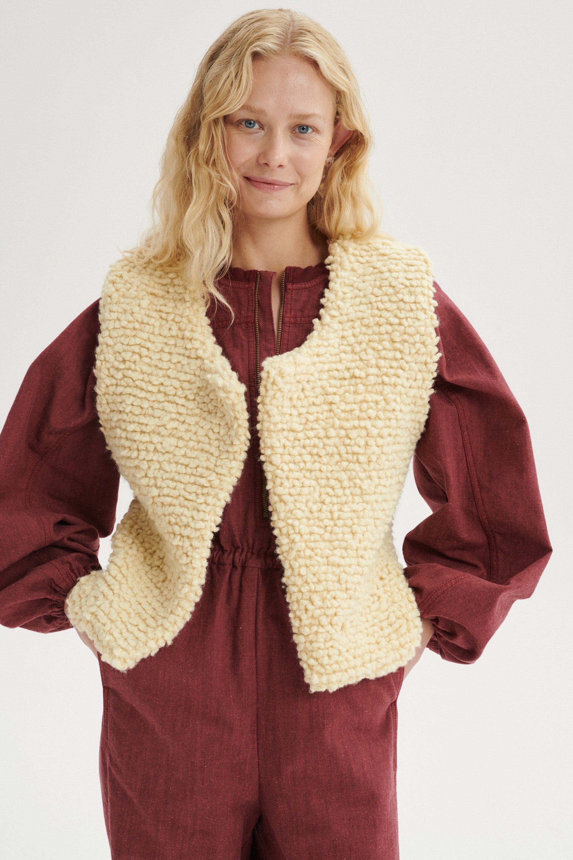 Evan Teddy Wool Vest