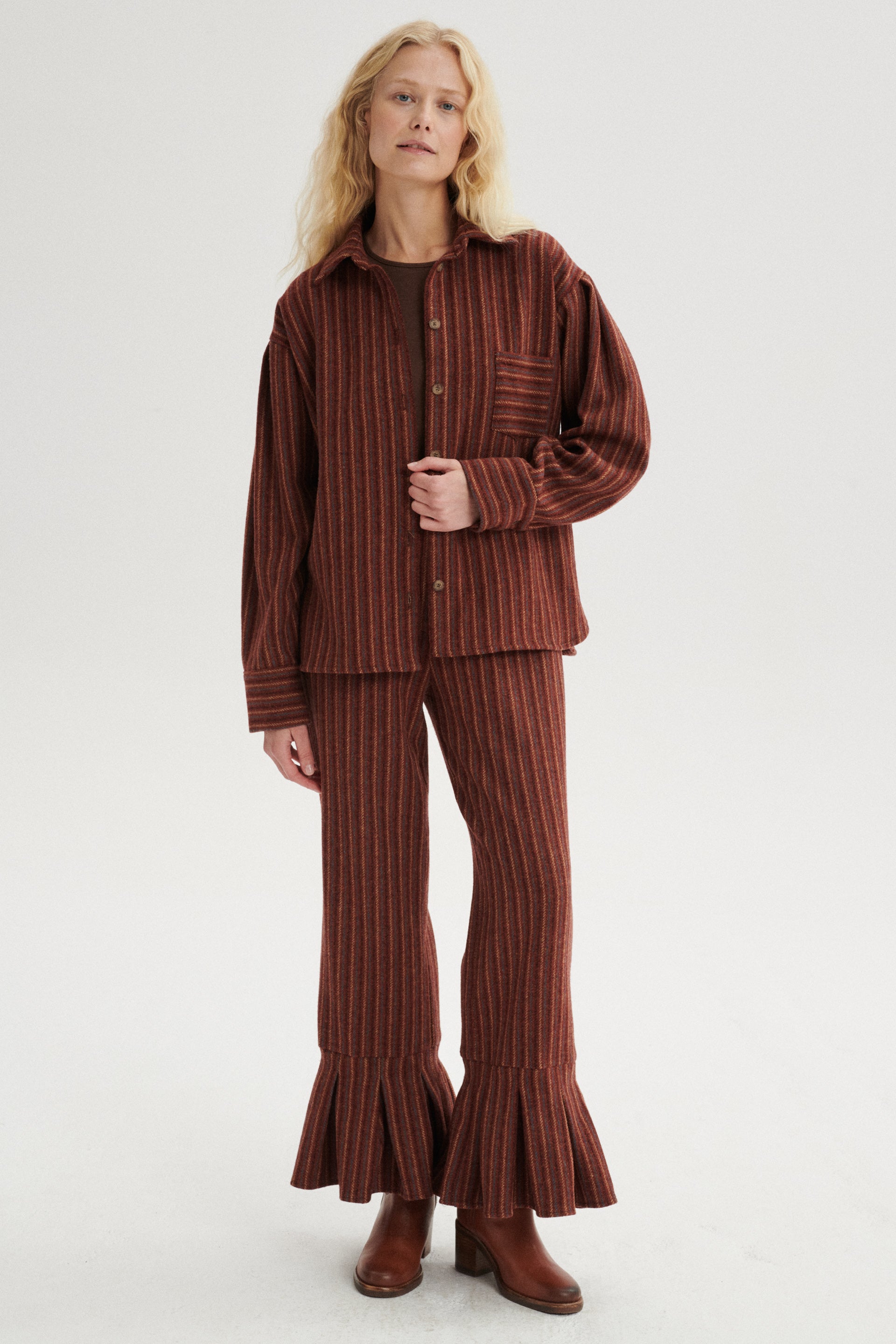 Lucien High-Waist Wool Pants
