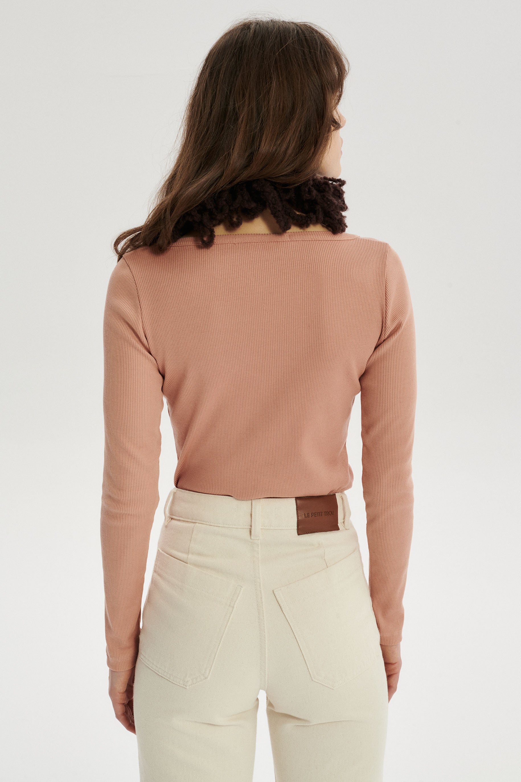 Loic Longsleeve in Ribbed Mercerized Cotton