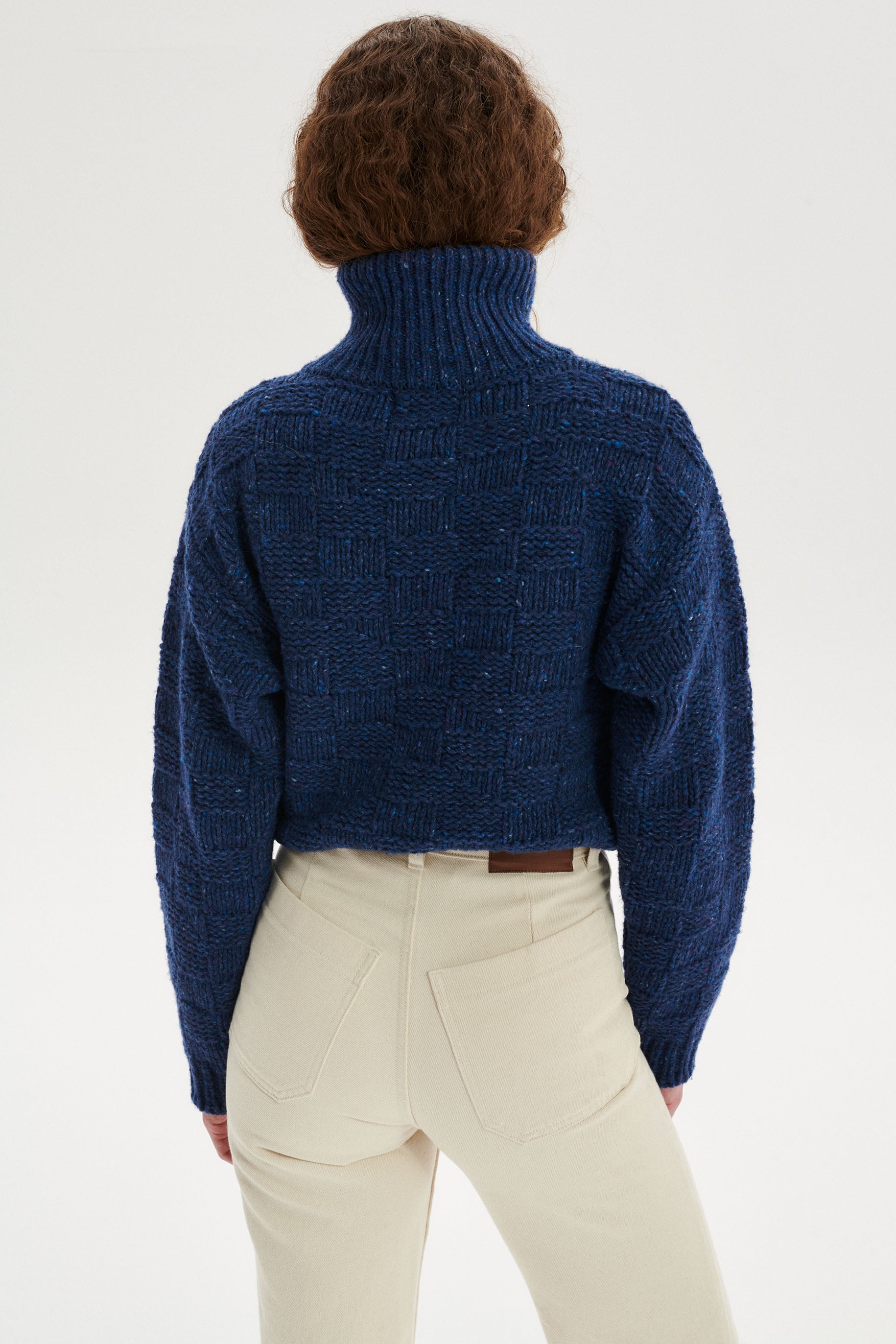 Alan Textured Wool Half-Zip Sweater