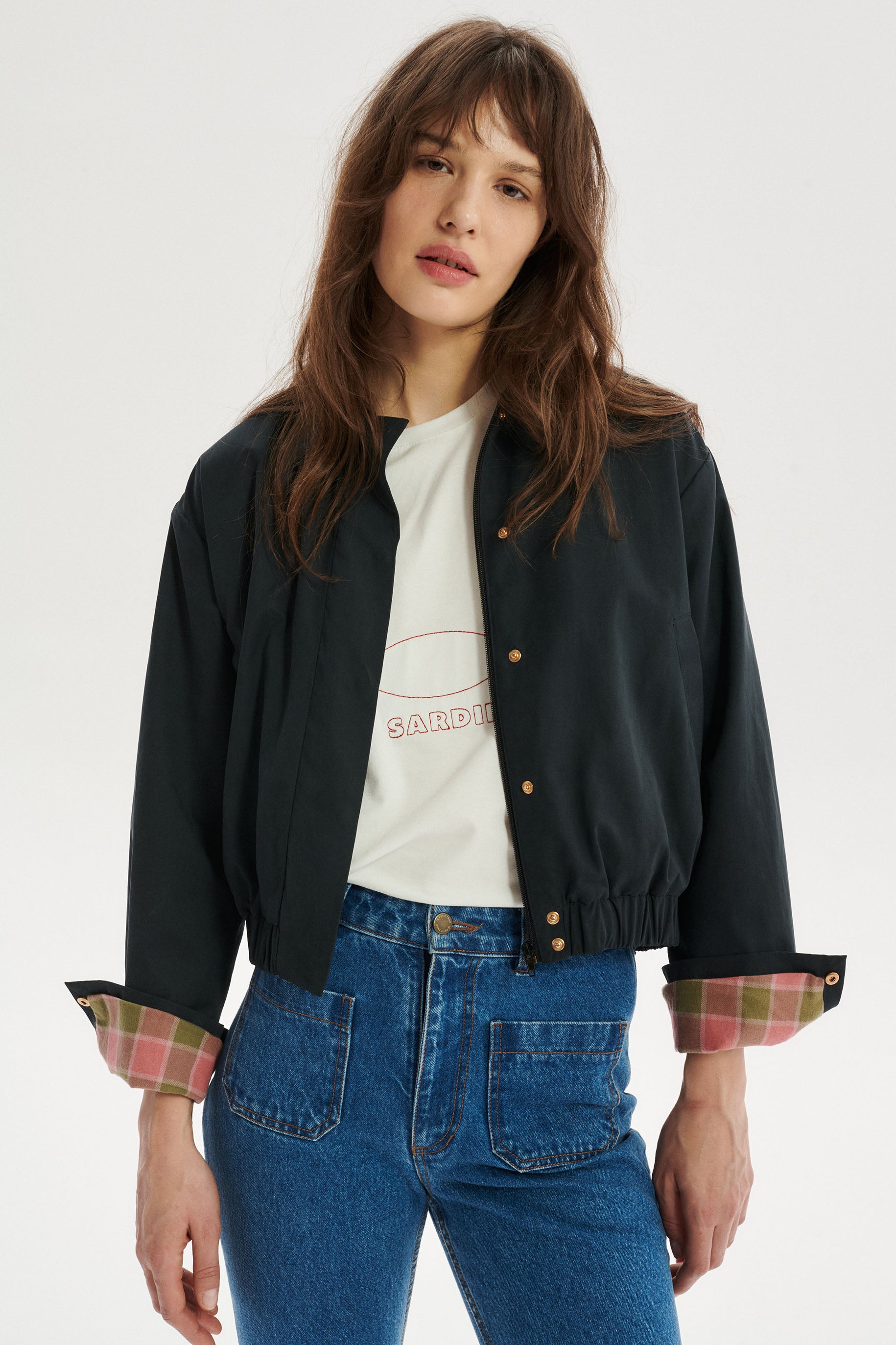 Irvin Bomber Jacket - navy