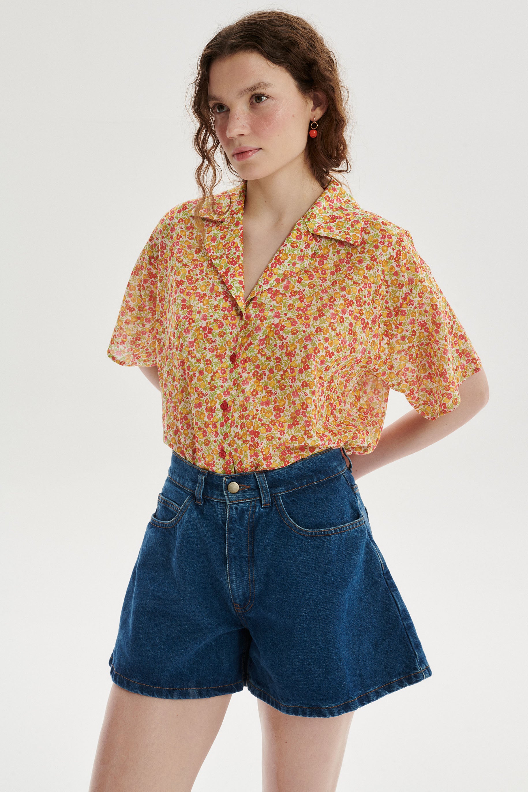 Elio Floral Cotton Shirt