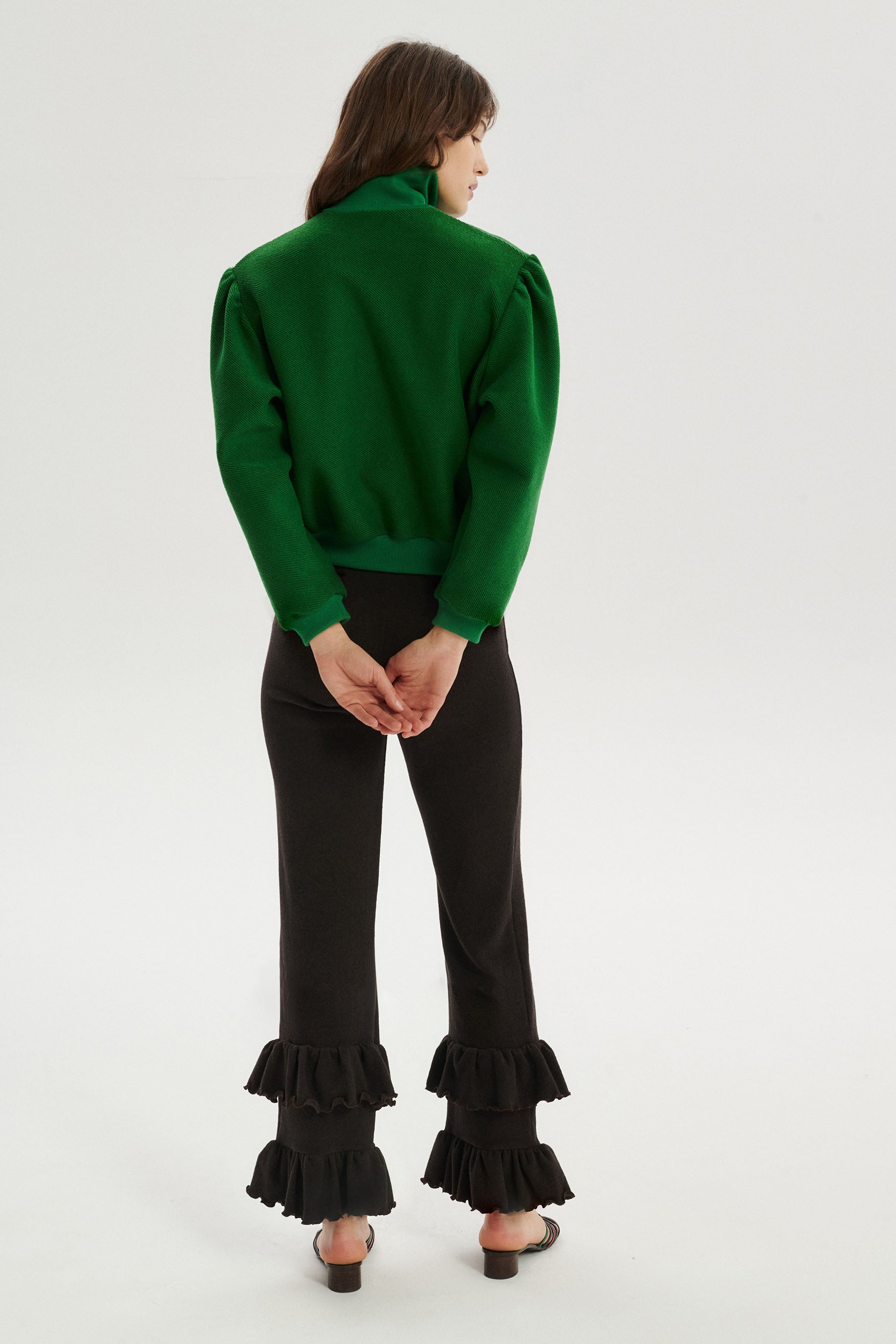 Malone Brushed Cotton Trousers - brown