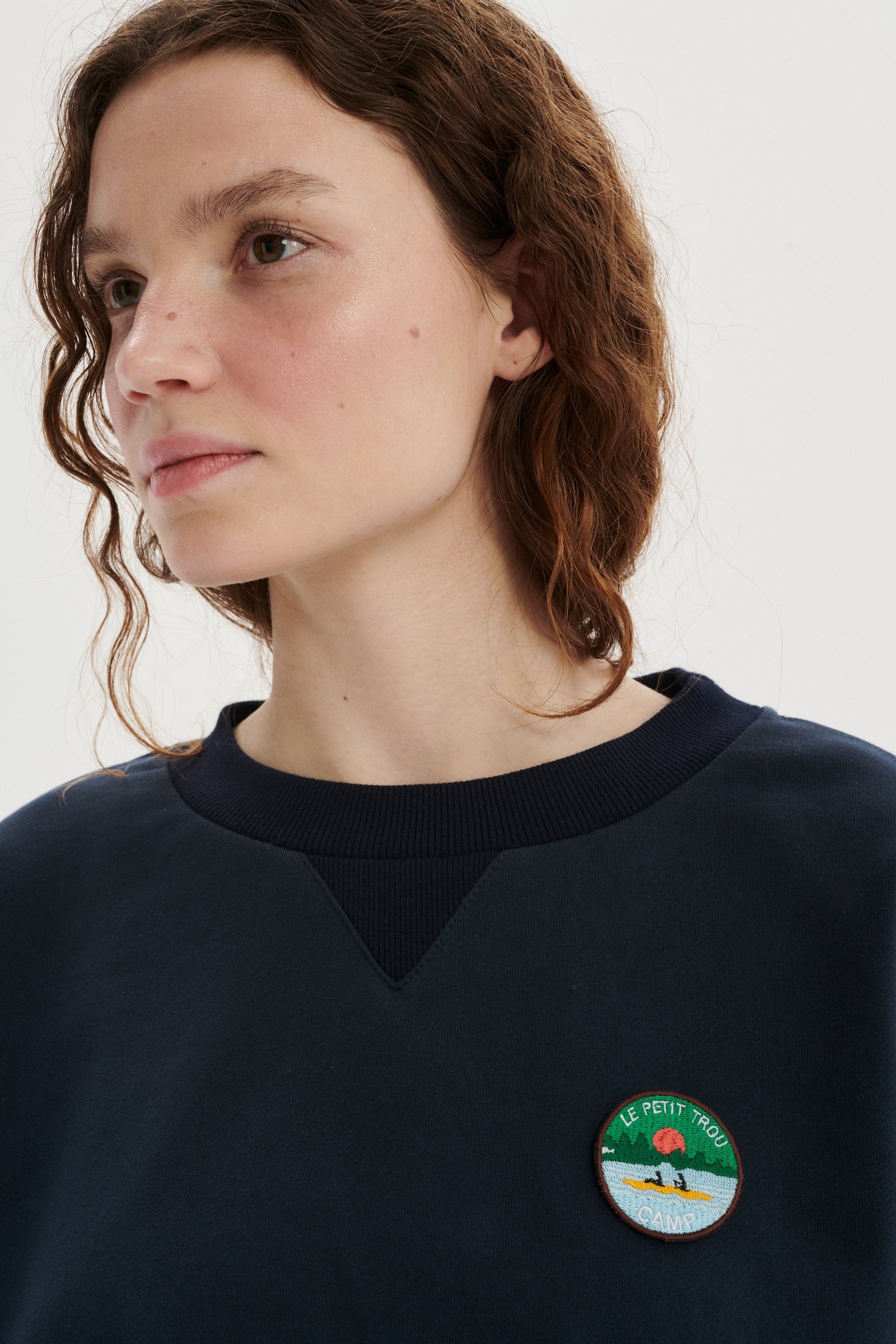 Camp Organic Cotton Cropped Sweatshirt