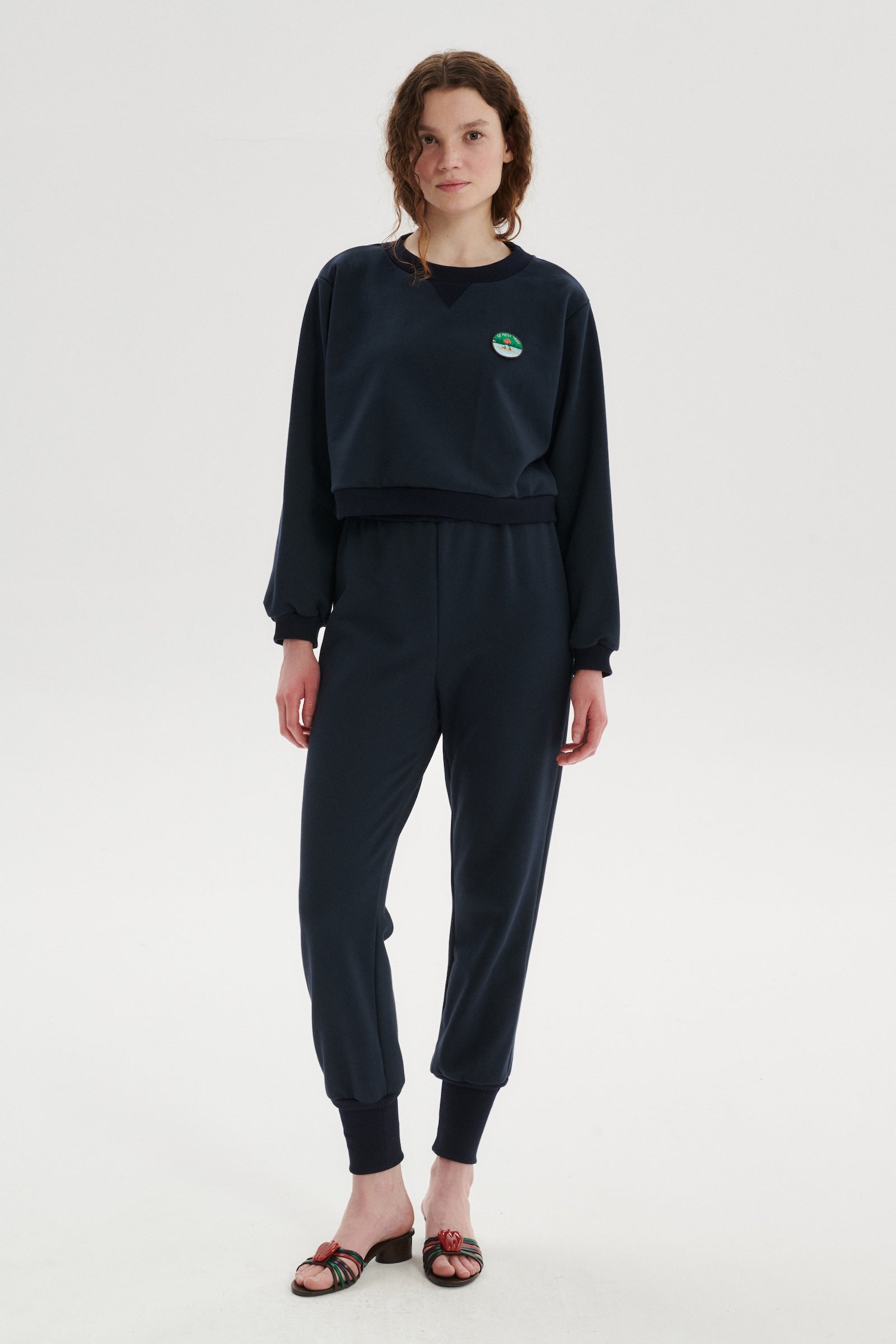 Camp Organic Cotton Cropped Sweatshirt