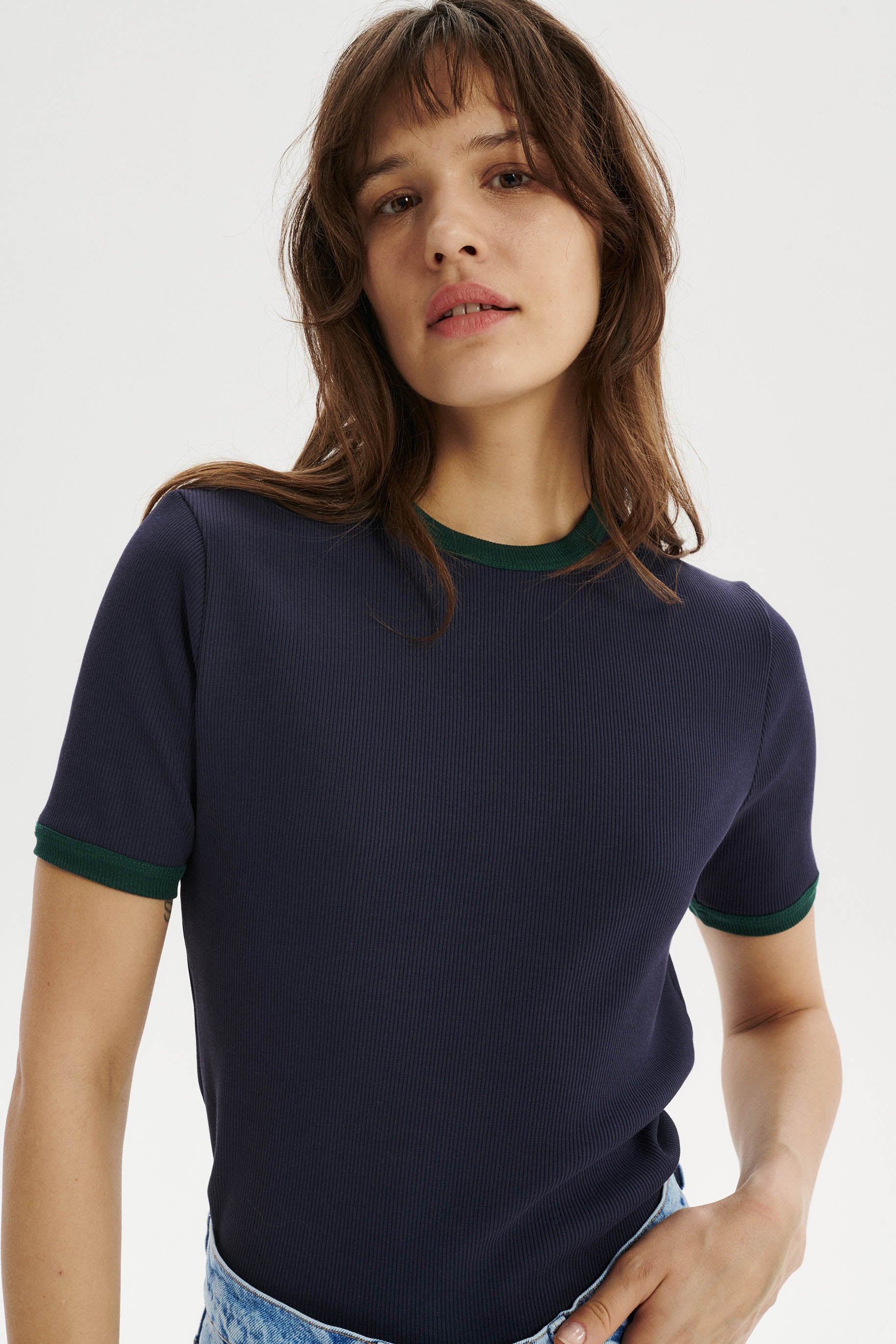 Muller Ribbed Organic Cotton T-shirt