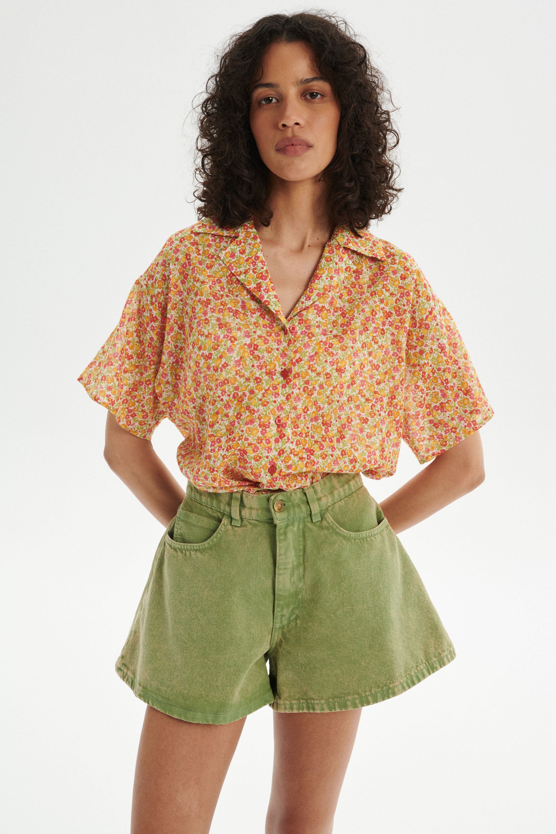 Jacob Denim Shorts - green