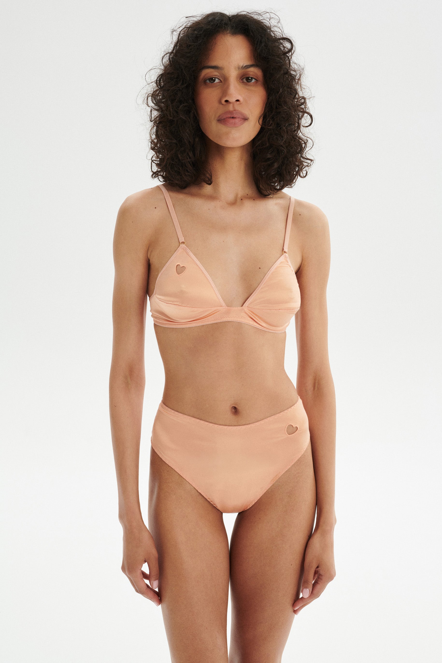 MADONNA soft satin bra - amber