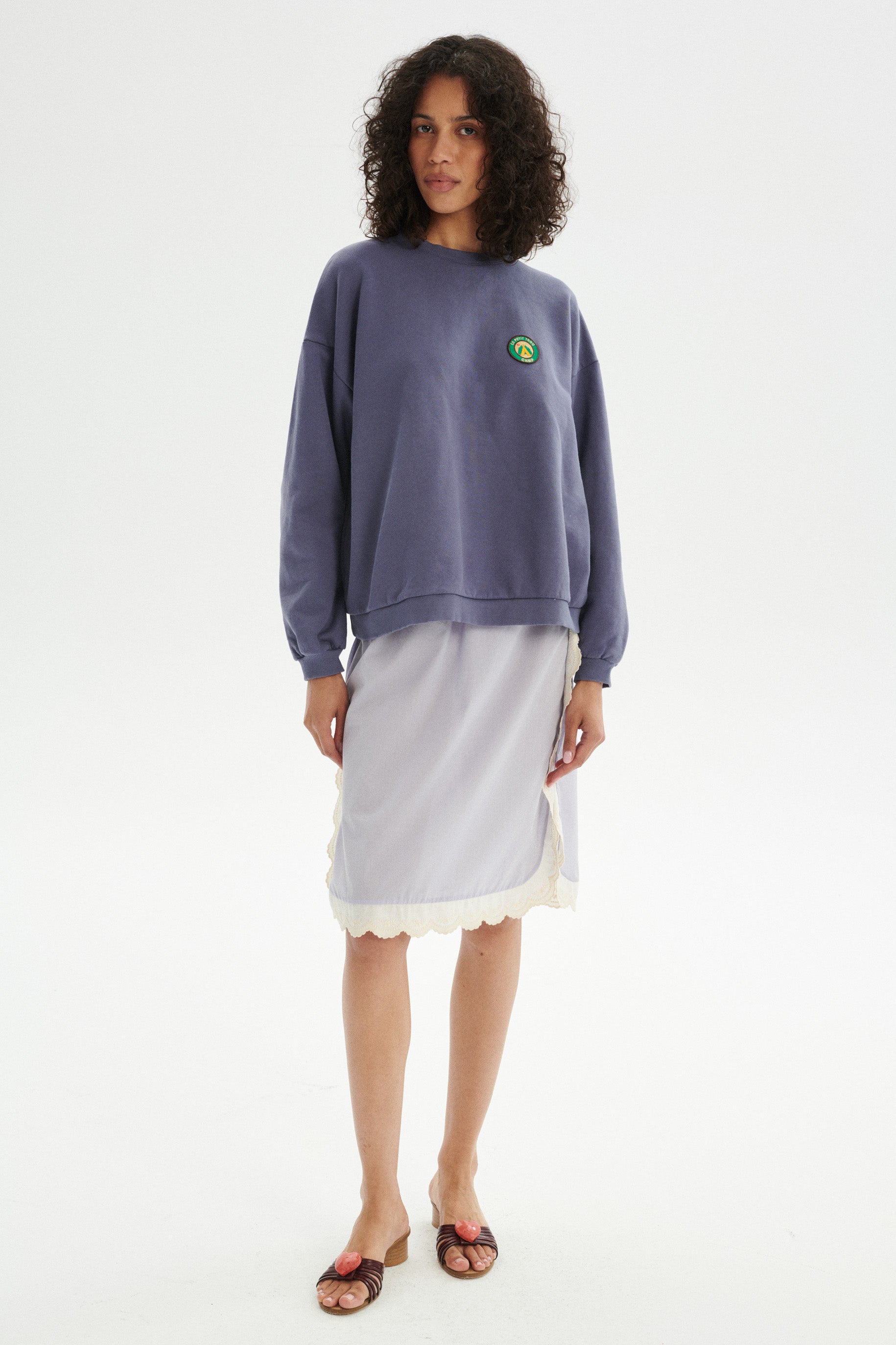 Camp Loose Cotton Sweatshirt