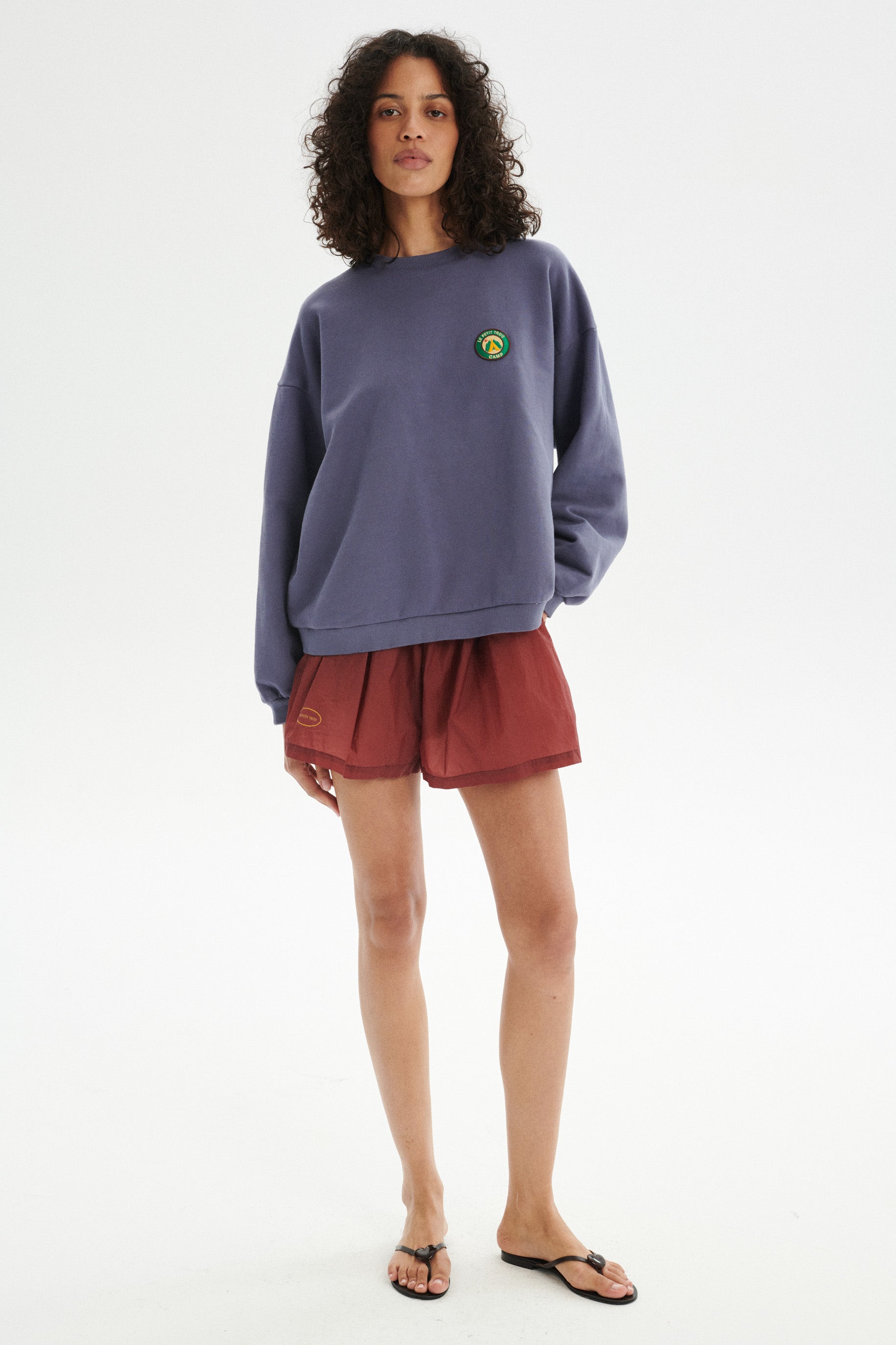 Camp Loose Cotton Sweatshirt