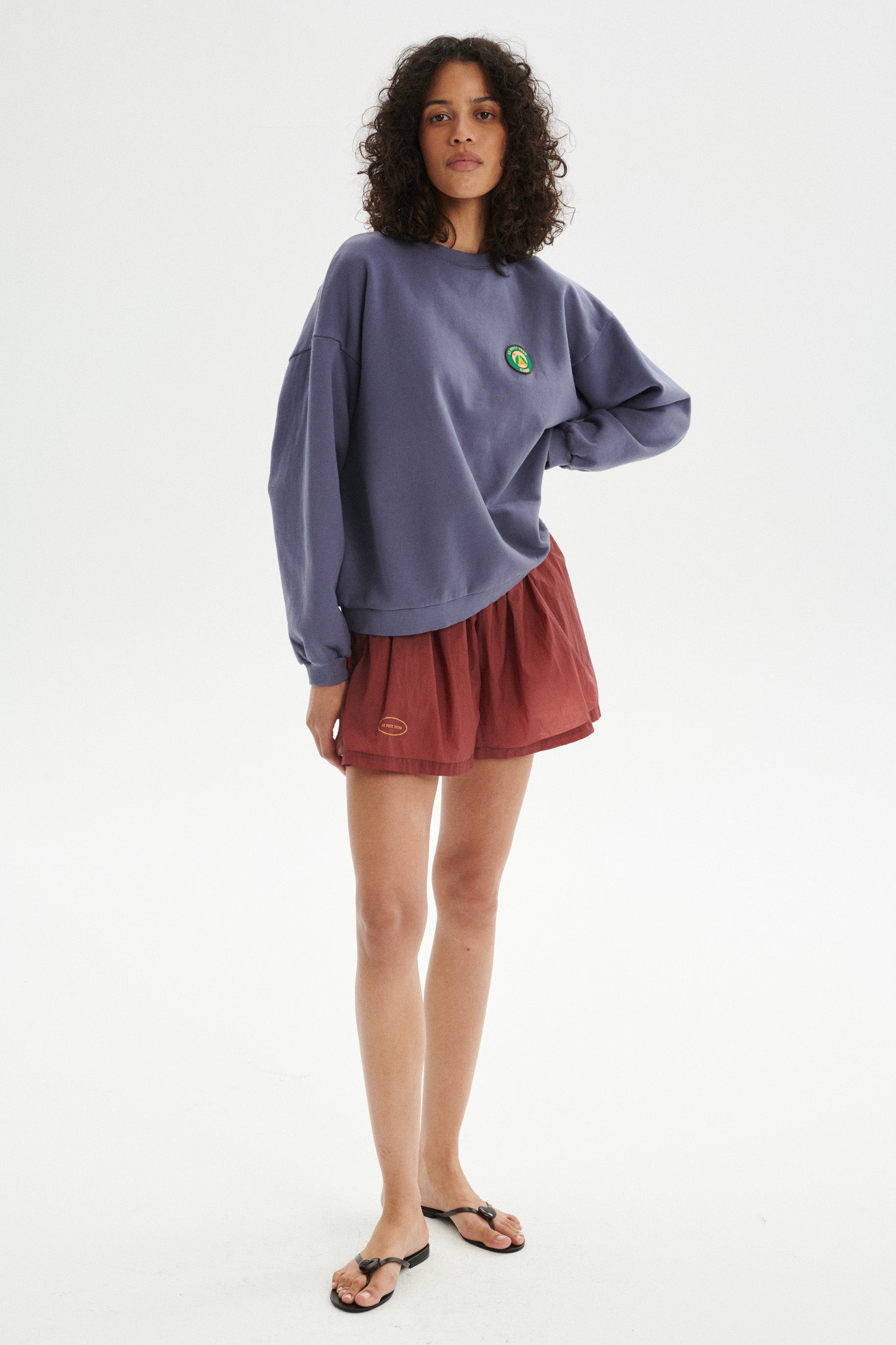 Camp Loose Cotton Sweatshirt