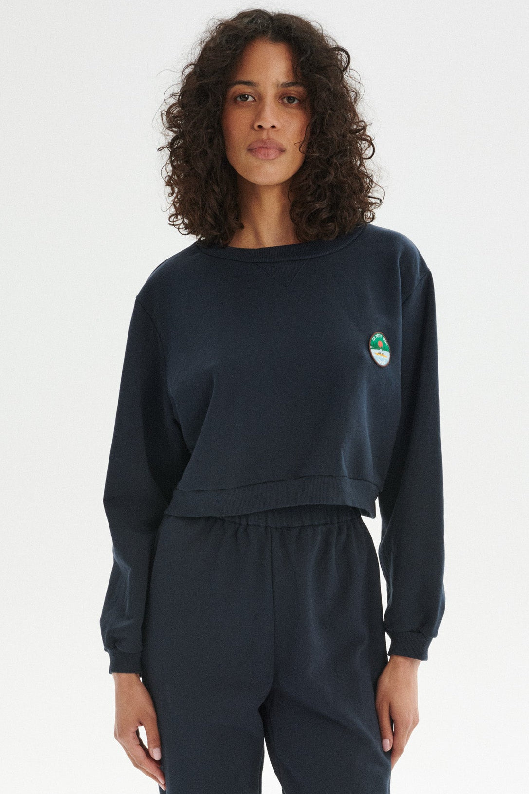 Camp Organic Cotton Cropped Sweatshirt