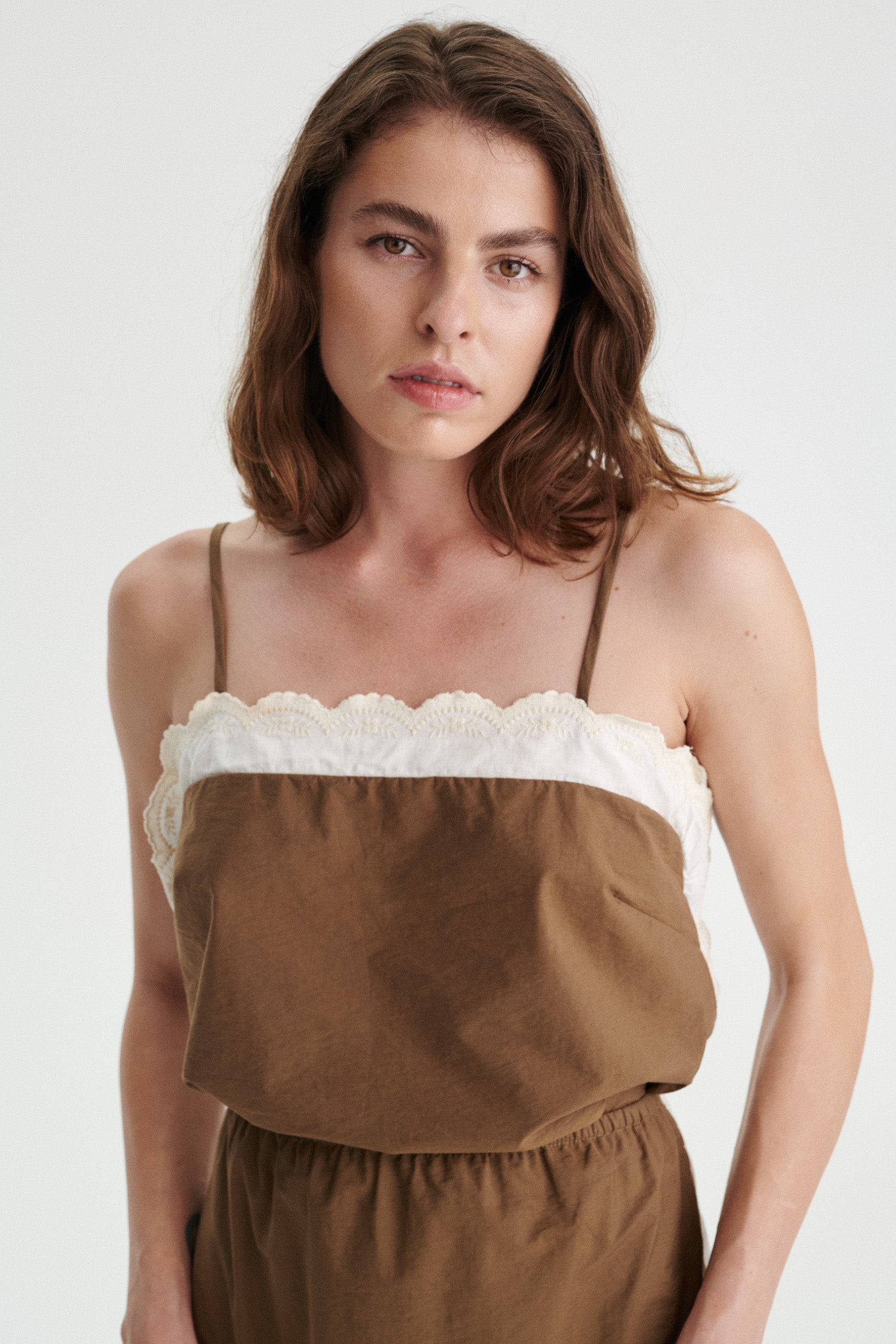 Frank Organic Cotton Top With Ruffle Hem
