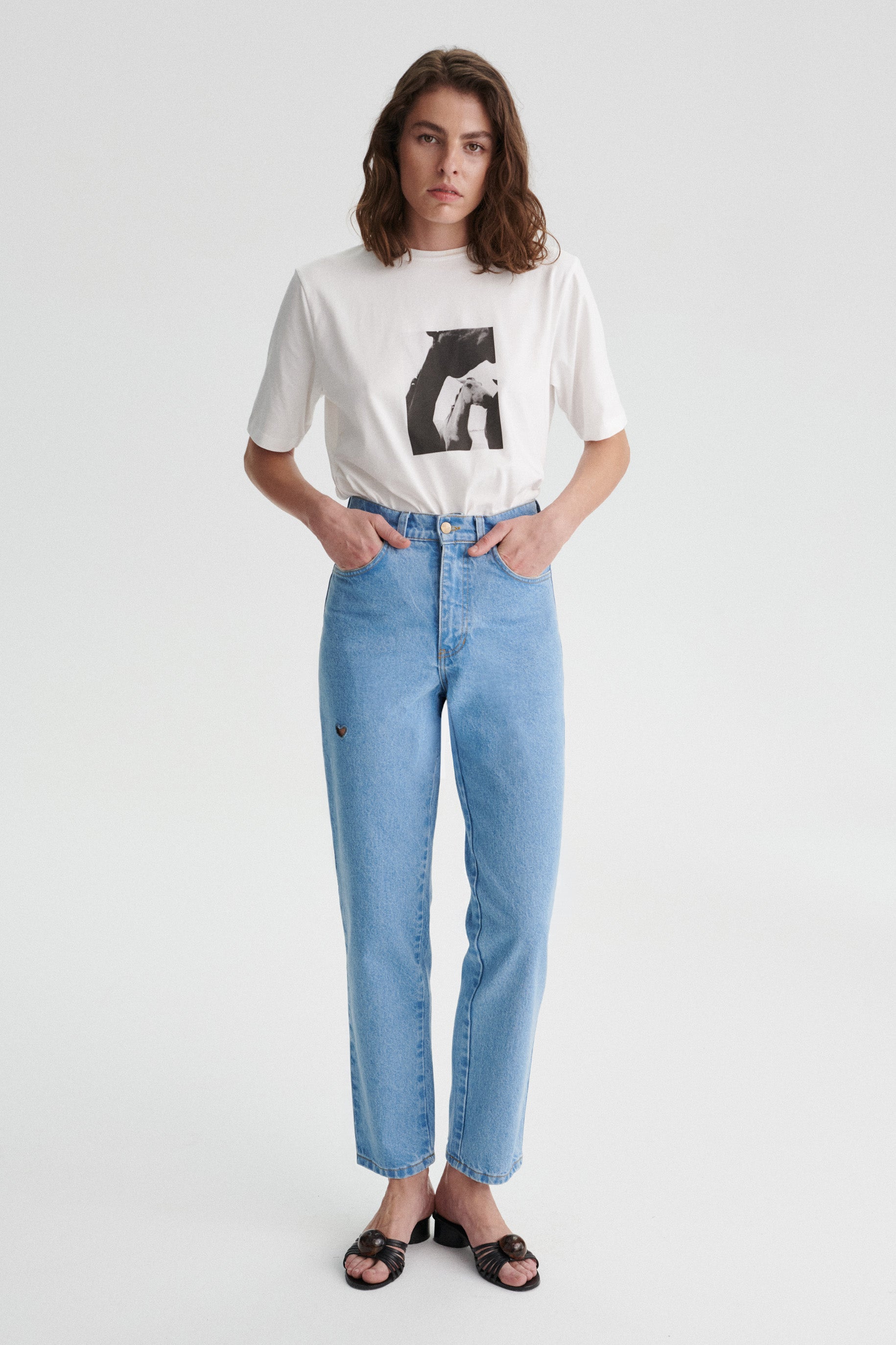 Lucas Jeans With A Heart Cut-Out Detail