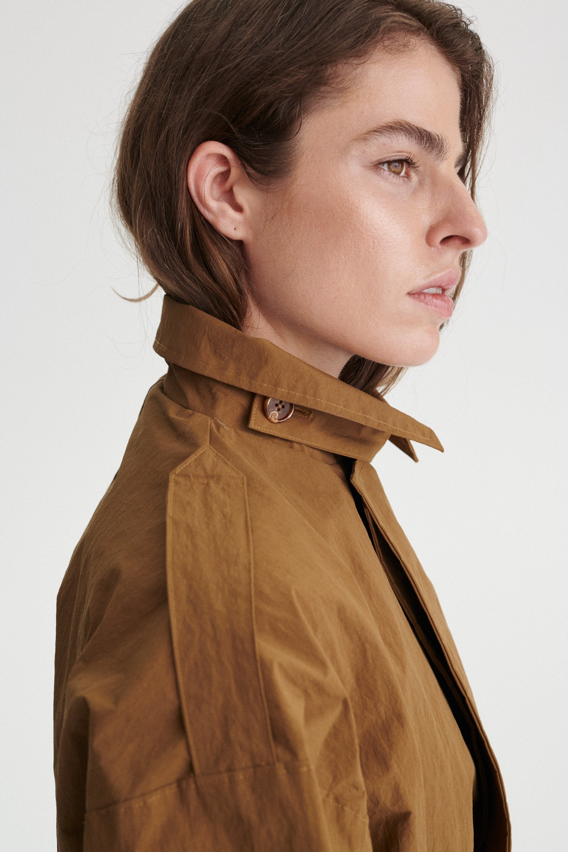 Boniface Oversize Water-Repellent Coat with Heart Appliqué