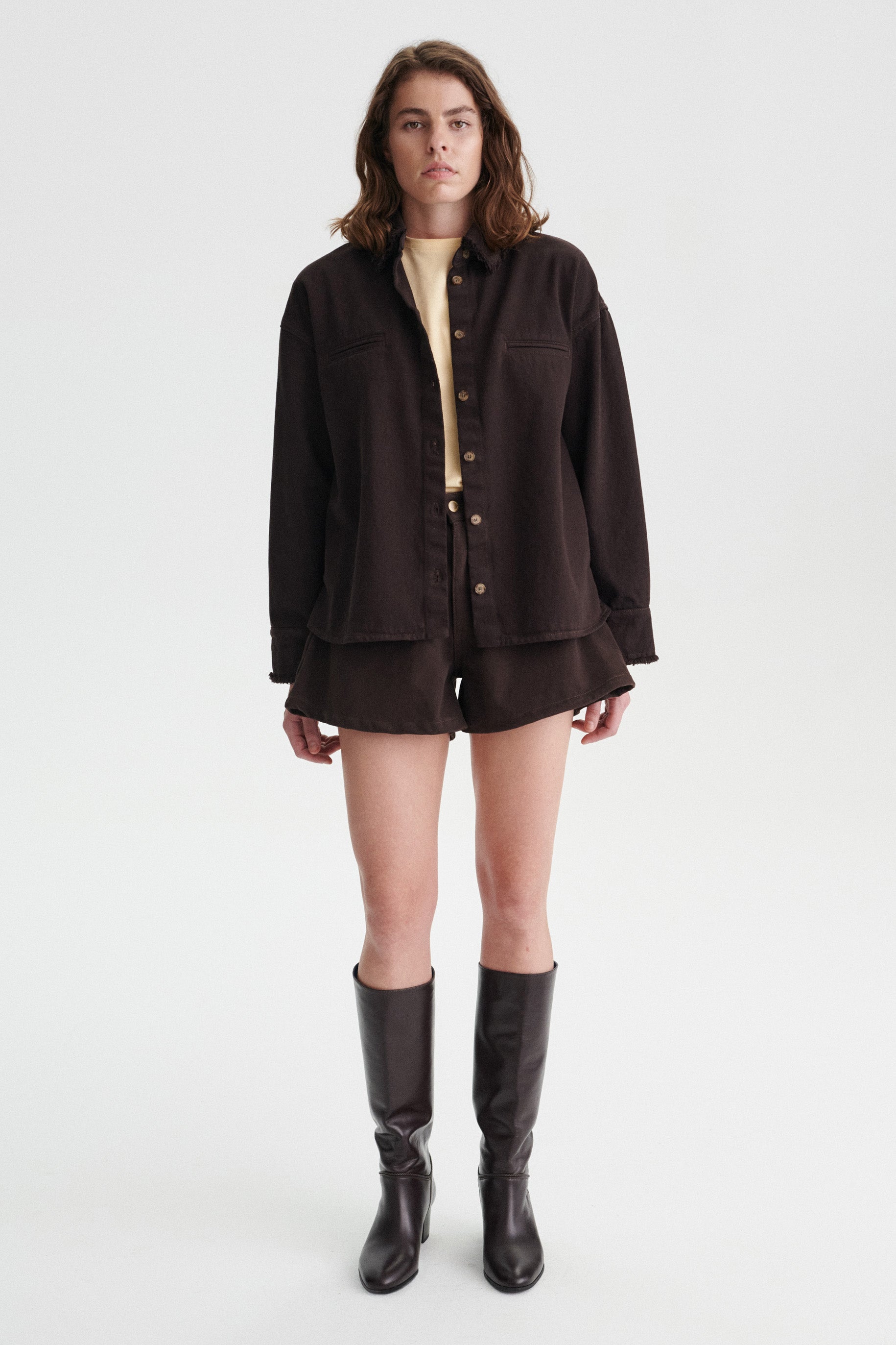 Jacob Denim Shorts - brown