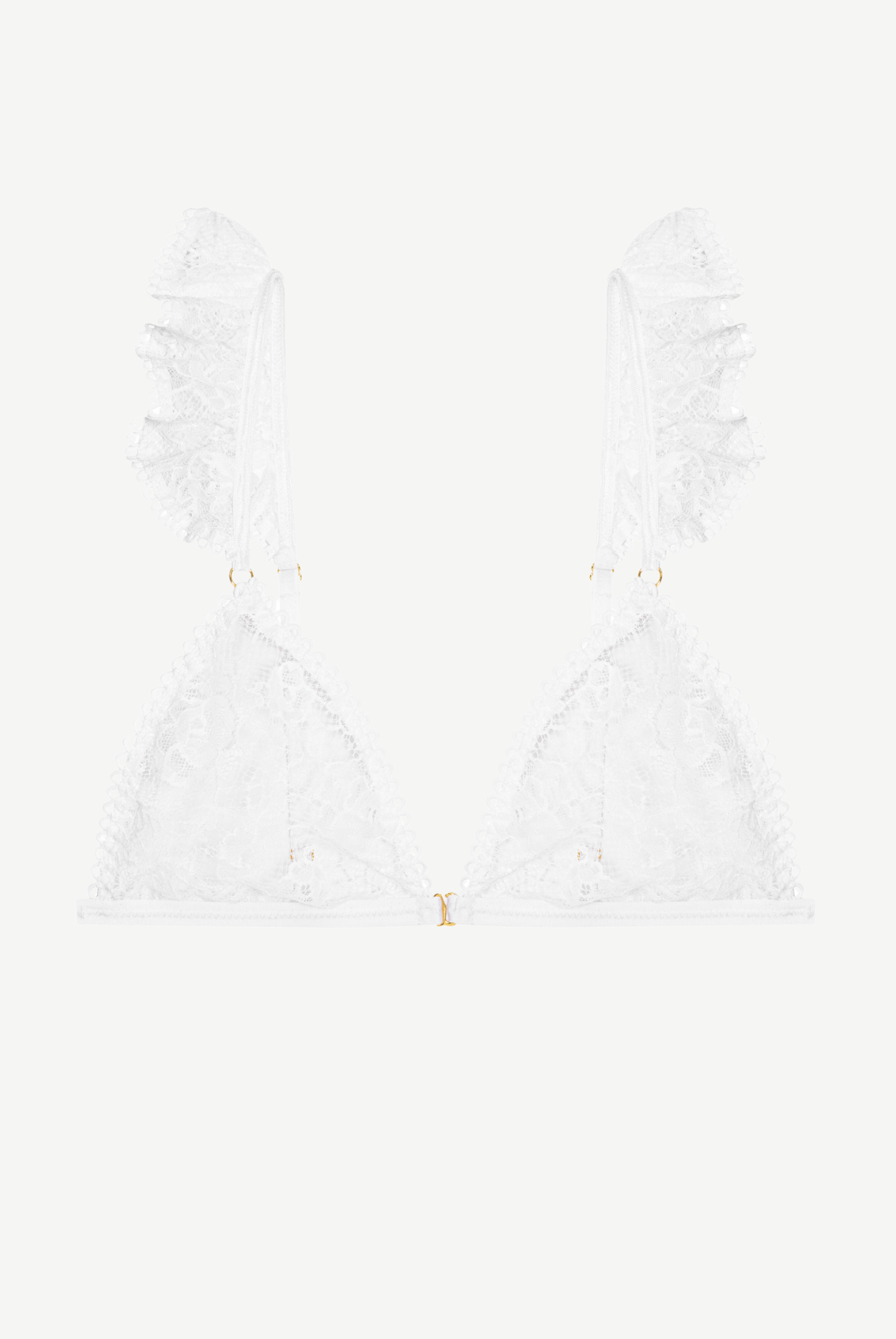 MARIAGE Triangle Bra with Frills