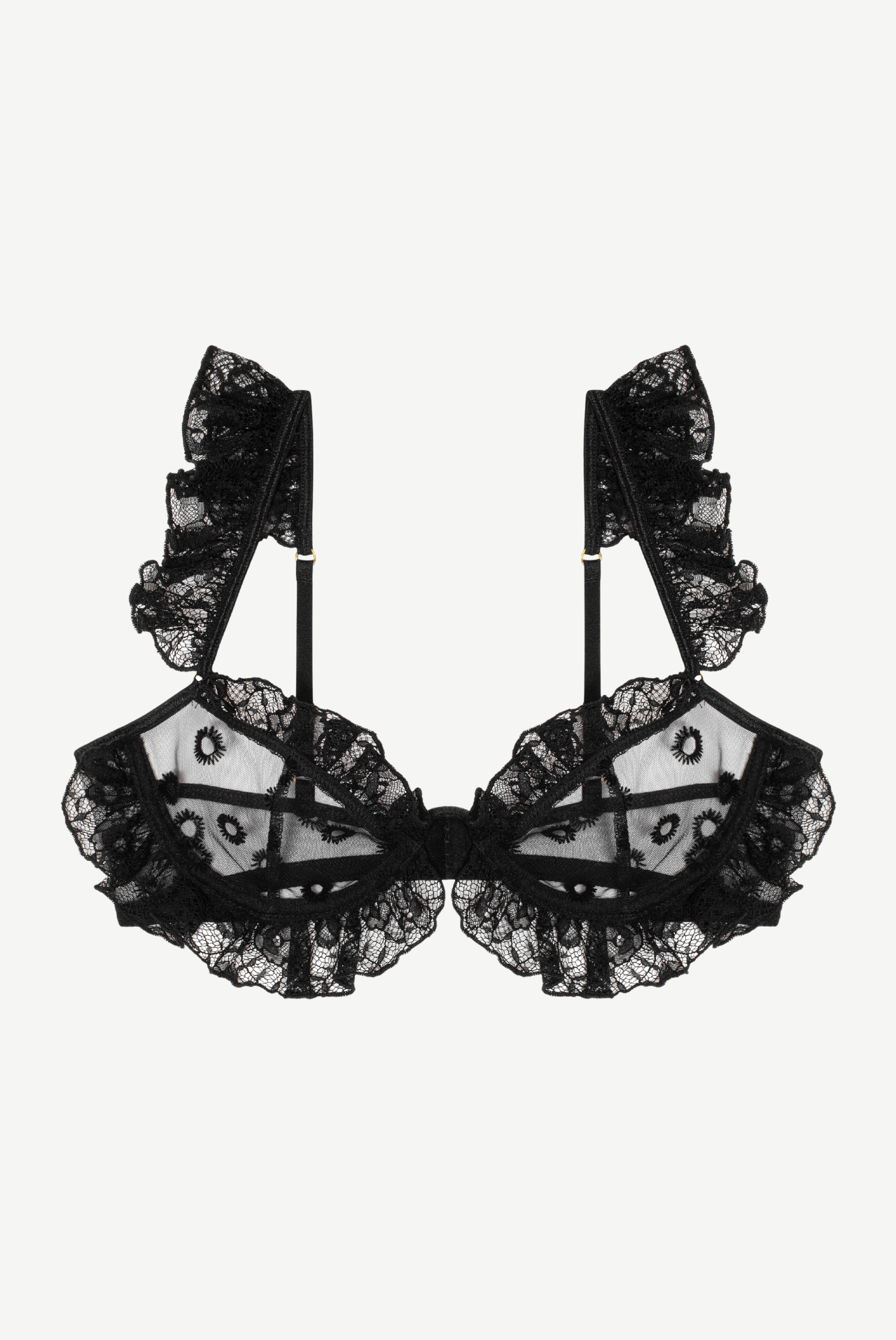 NOIR Demi Underwire Bra With Frills