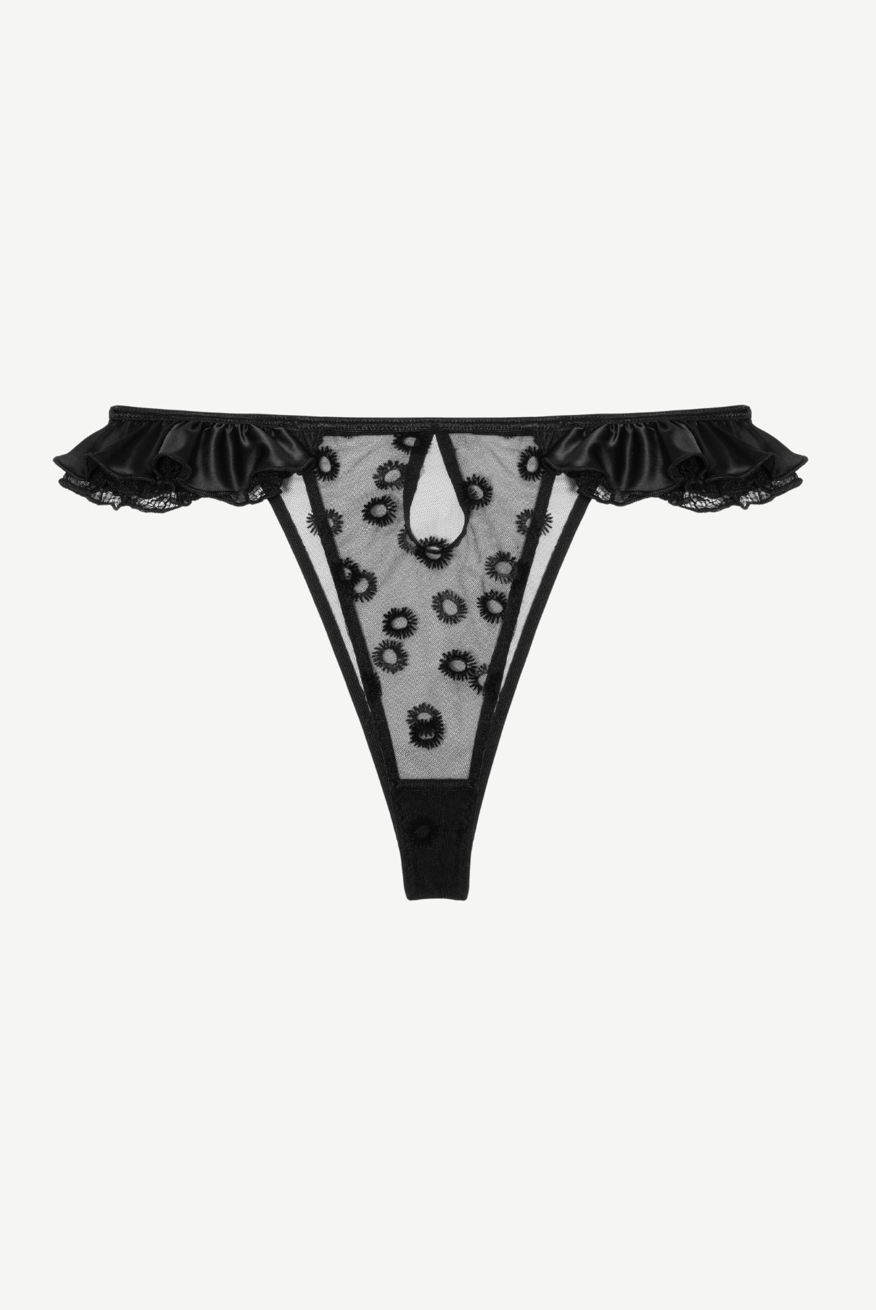 NOIR Briefs With Frills And Satin