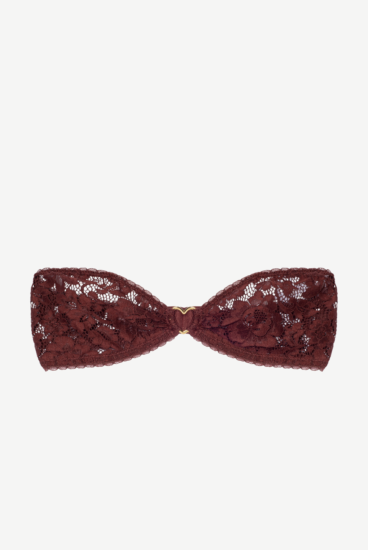 CHOCOLAT bandeau bra with heart