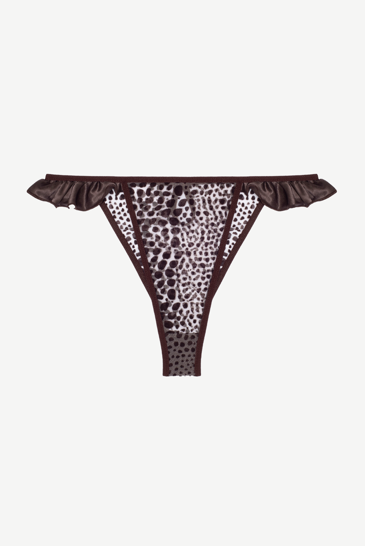 PANTHÈRE Briefs With Frills and Satin