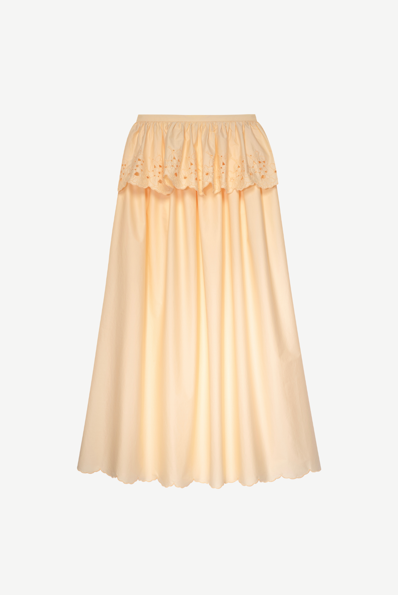 Francisco Skirt with detachable peplum - yellow