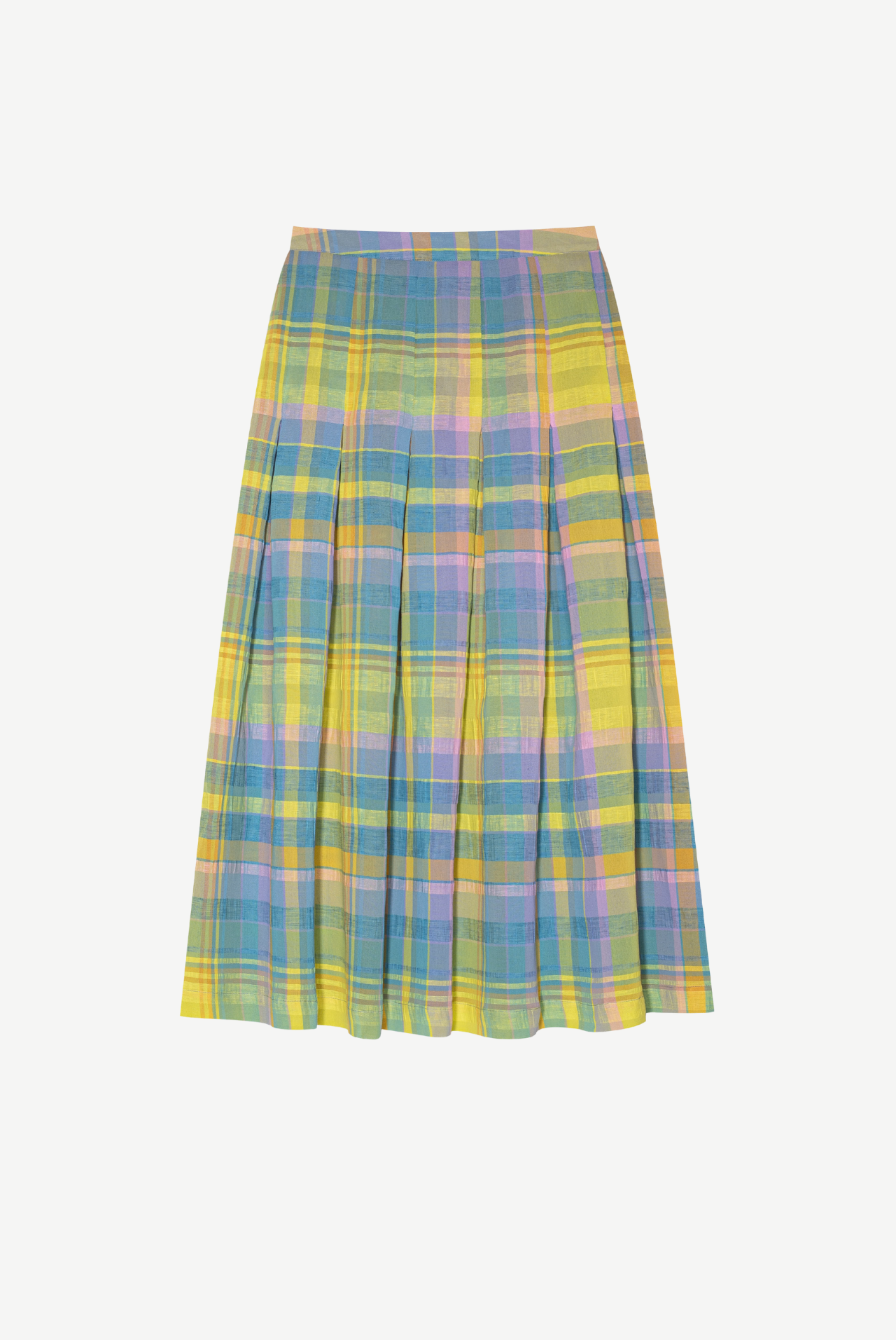 Arthur Checked Maxi Skirt - green