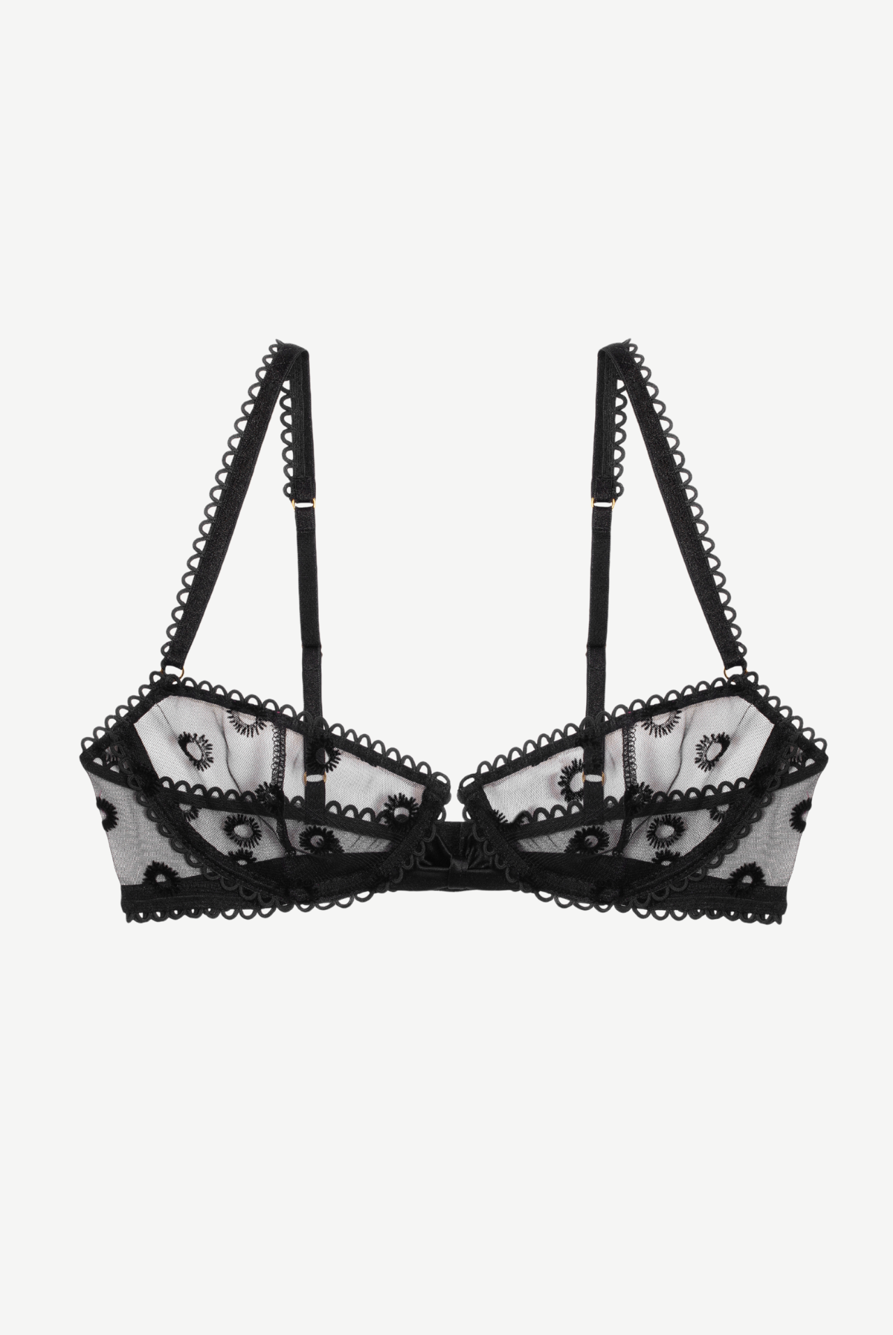 NOIR Underwire Bra With Satin Bow