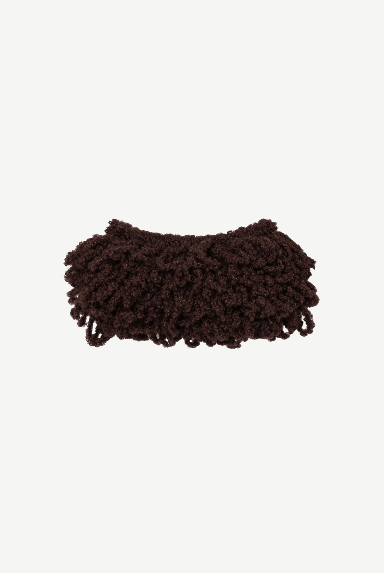 Wool Yarn Collar - brown