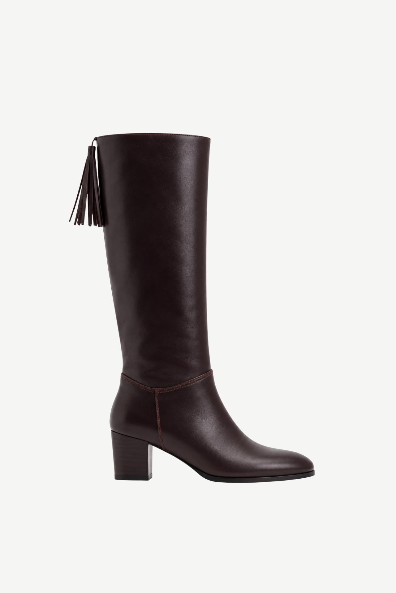 Aubin Heeled Leather Boots with Fringe